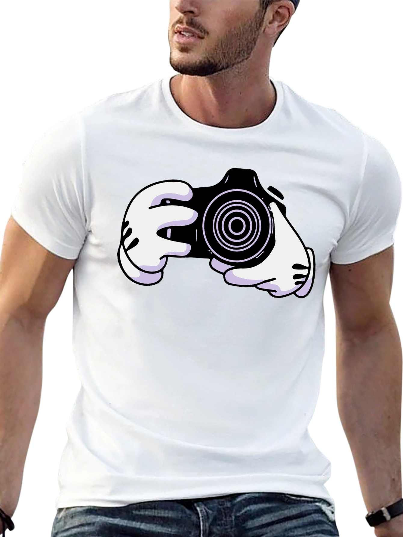 Cartoon Camera Graphic Tee