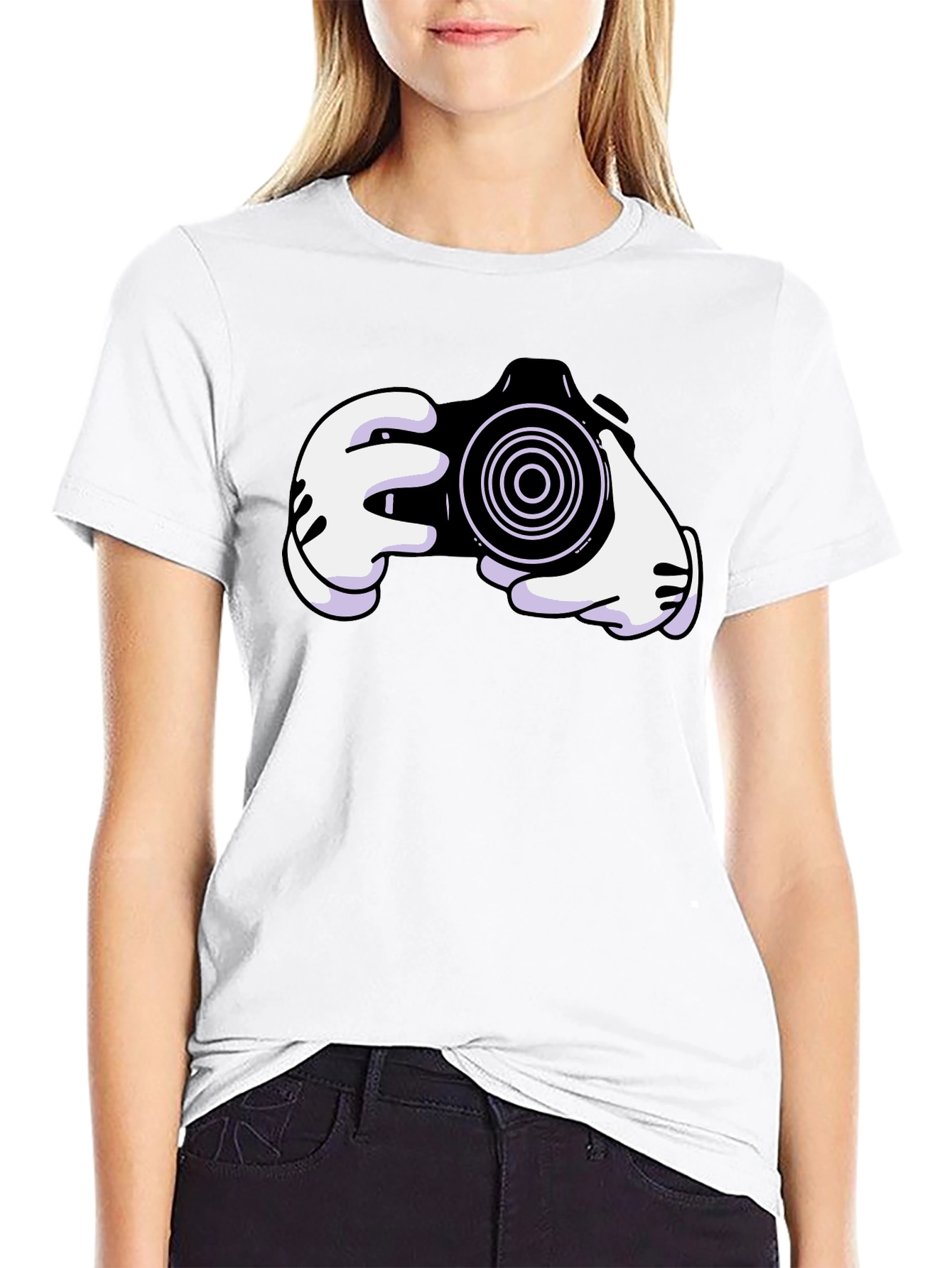 Cartoon Camera Graphic Tee