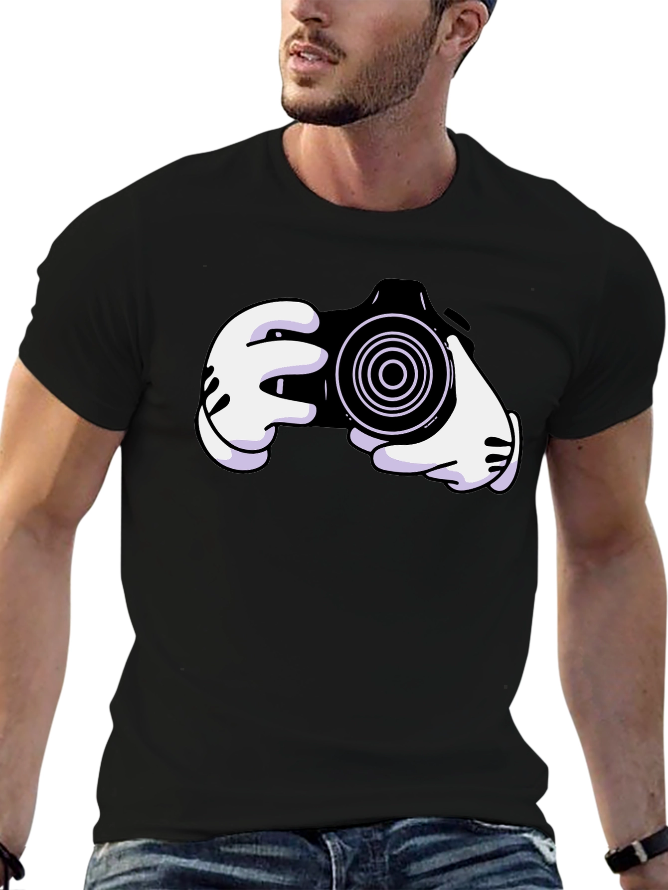 Cartoon Camera Graphic Tee