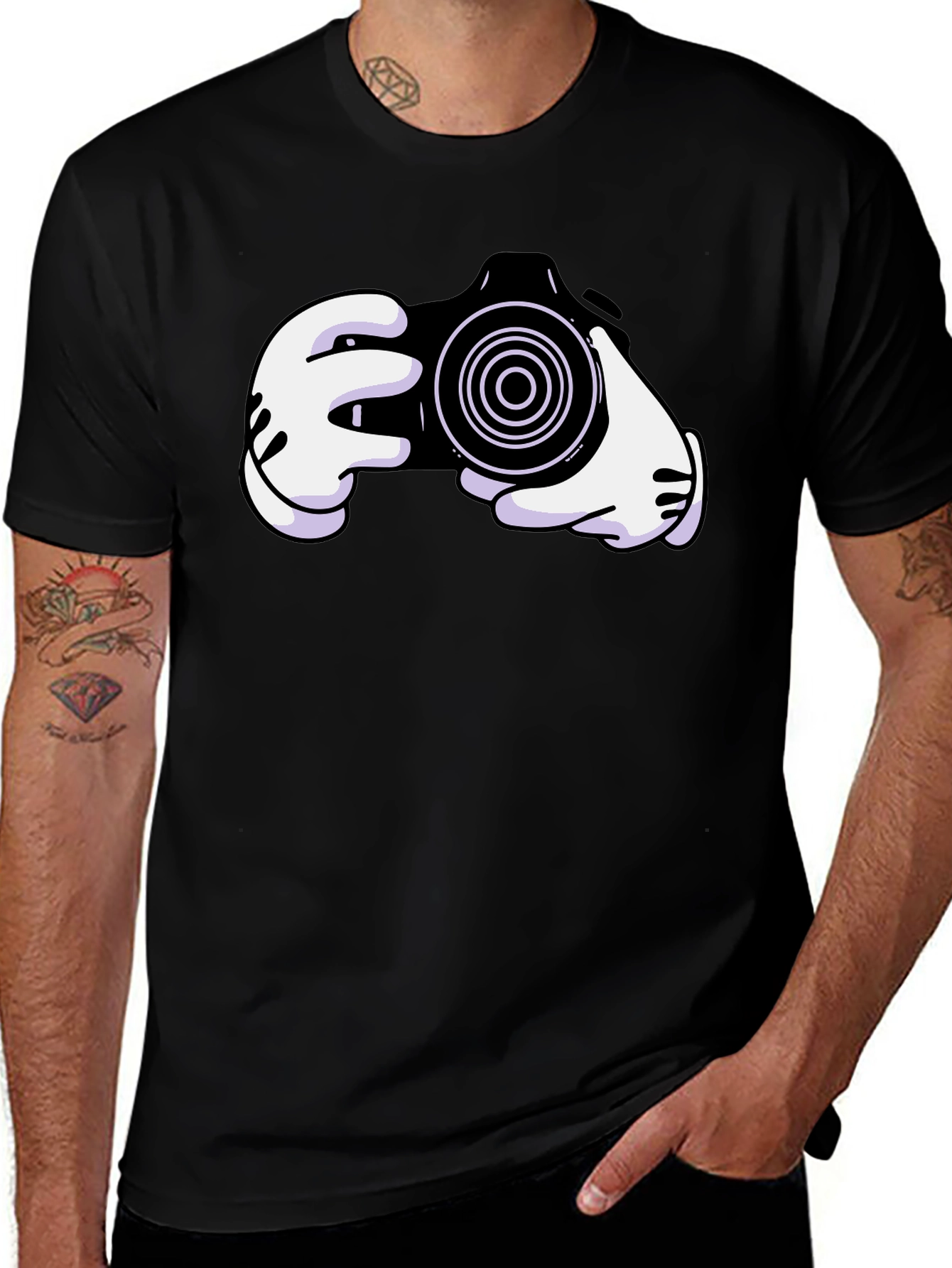 Cartoon Camera Graphic Tee