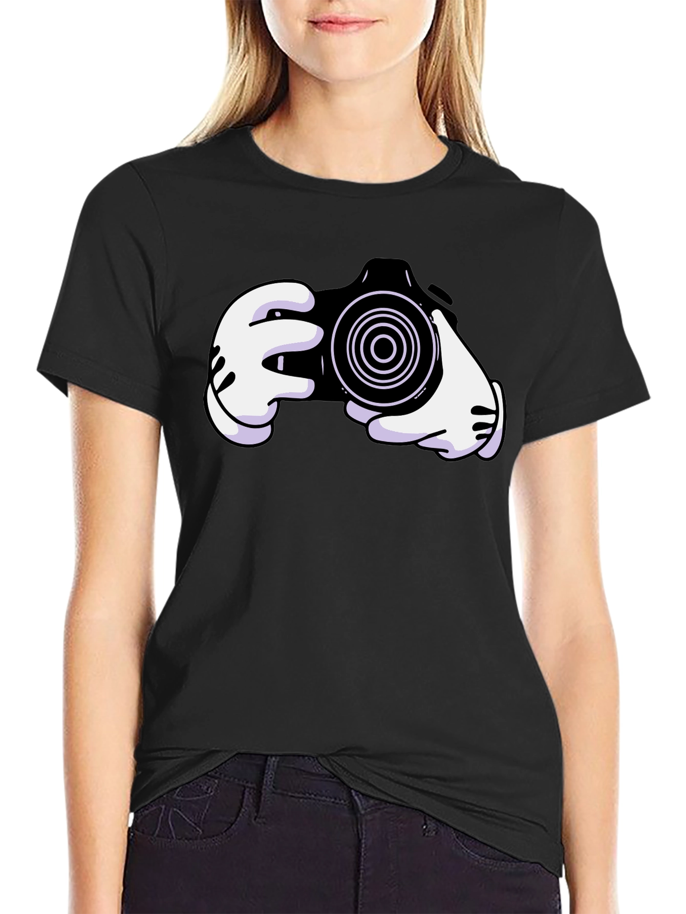 Cartoon Camera Graphic Tee