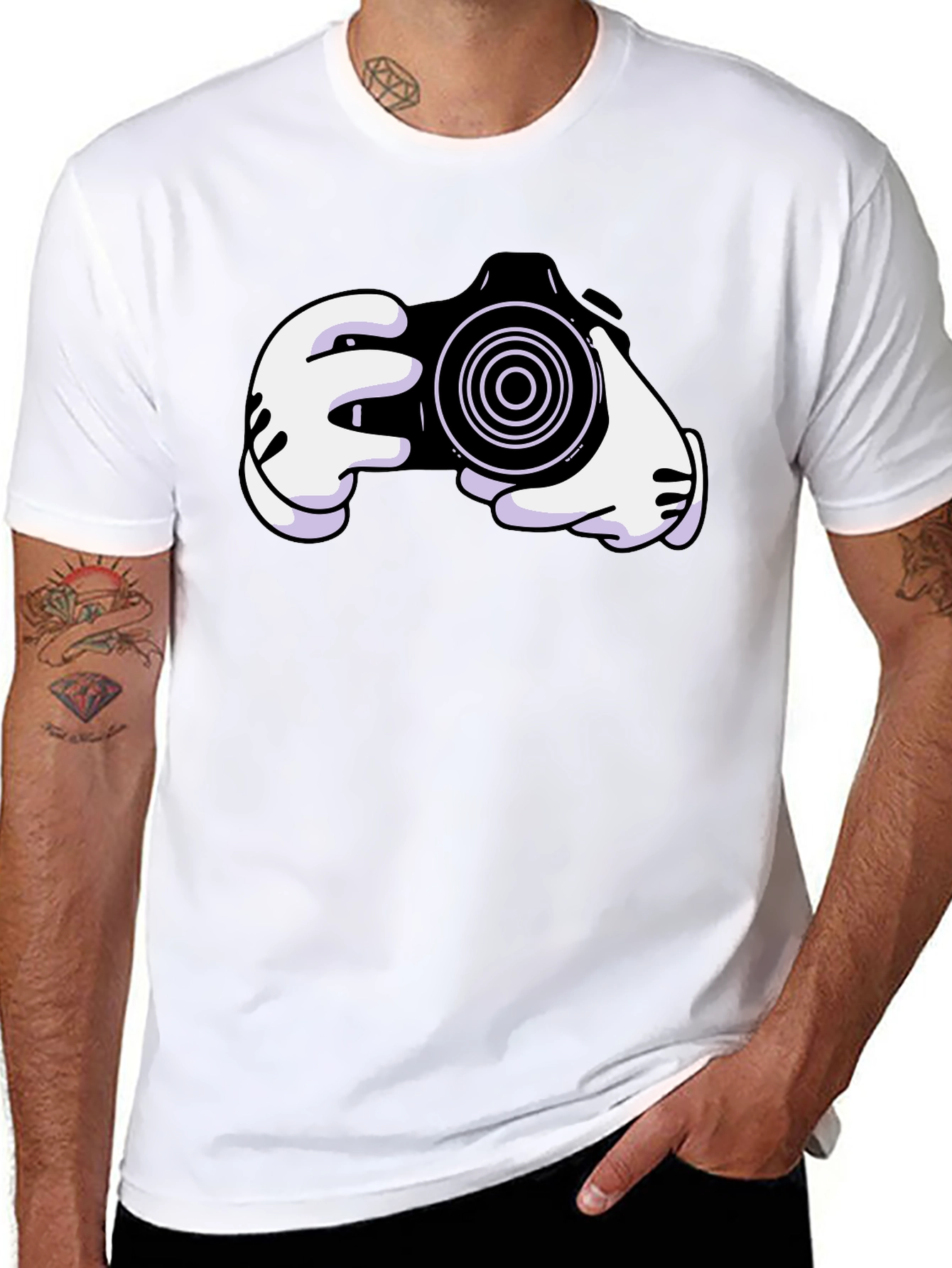 Cartoon Camera Graphic Tee