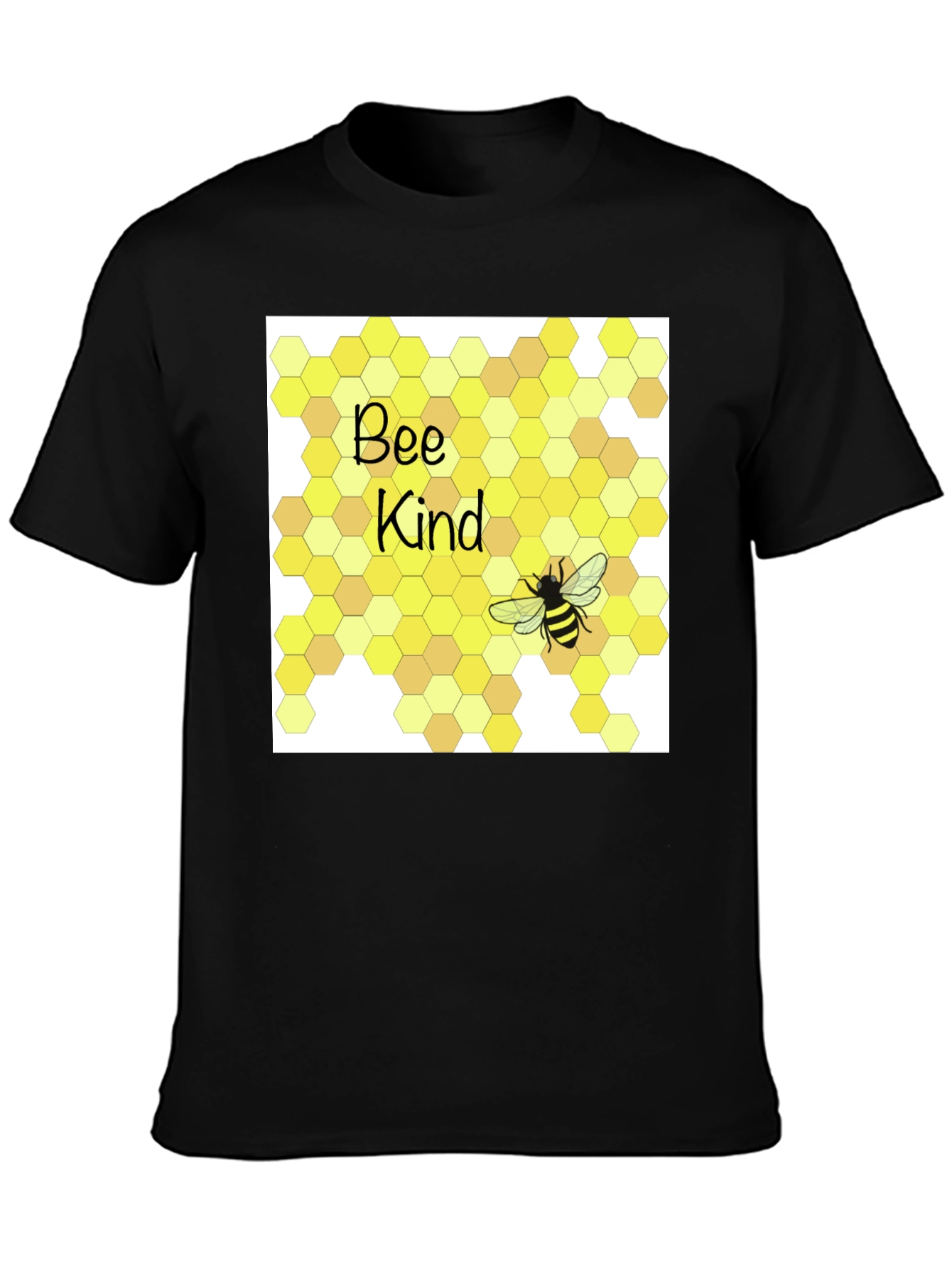 Bee Kind T-Shirt Honeycomb Graphic Tee