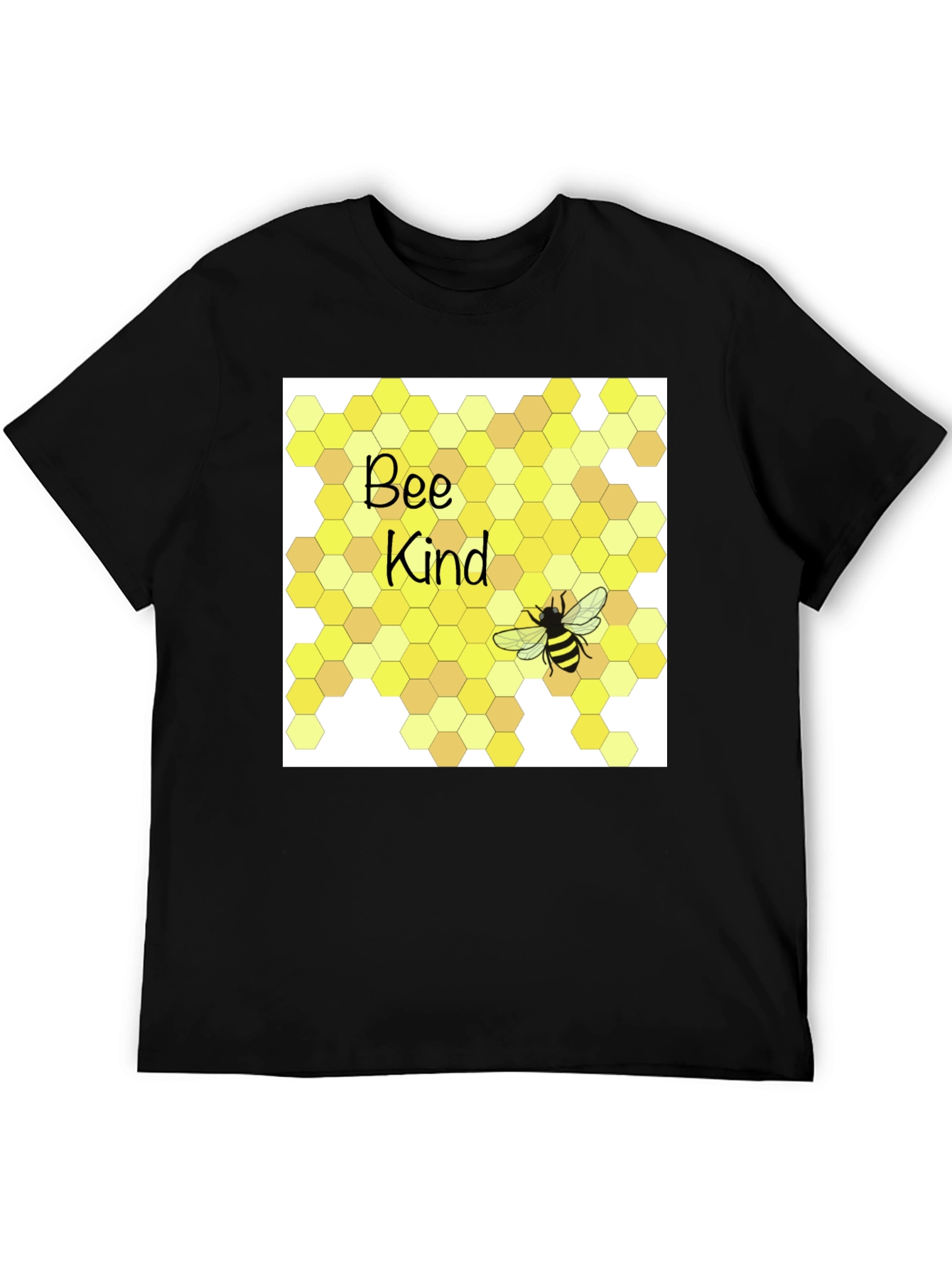 Bee Kind T-Shirt Honeycomb Graphic Tee