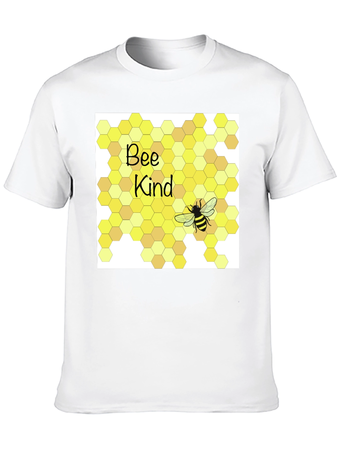 Bee Kind T-Shirt Honeycomb Graphic Tee