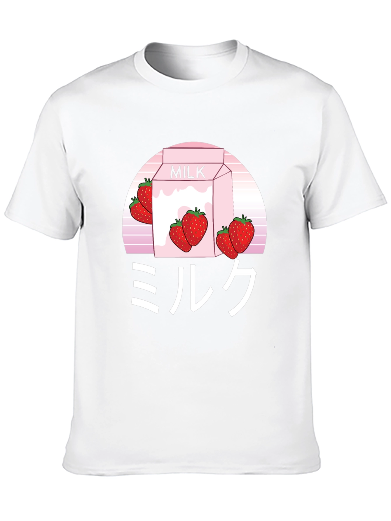 Strawberry Milk Aesthetic T-Shirt - Soft Cotton Blend