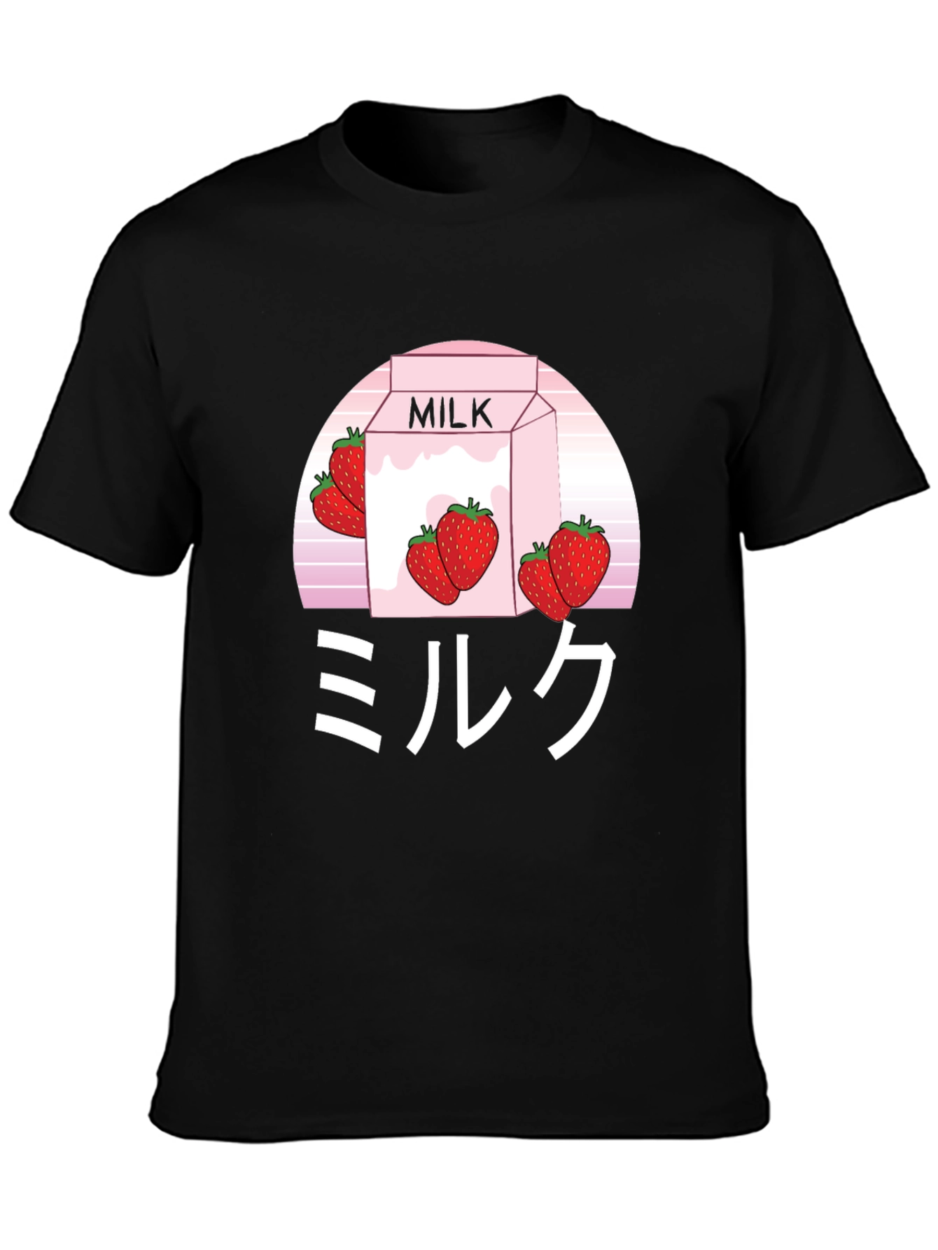 Strawberry Milk Aesthetic T-Shirt - Soft Cotton Blend