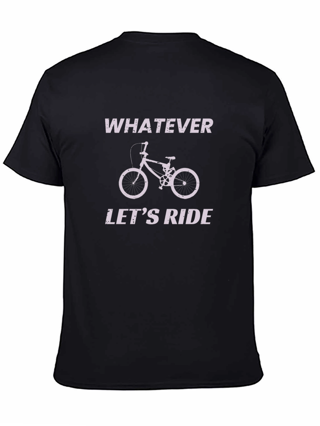 Whatever Lets Ride Black Graphic T-Shirt