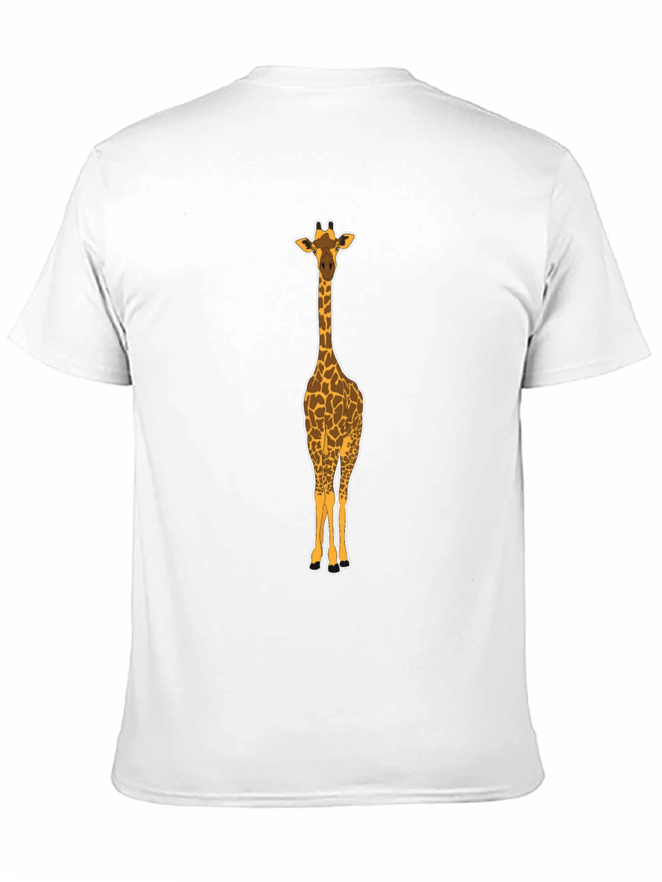 Giraffe Graphic Tee - Mens Black Crew Neck T-Shirt