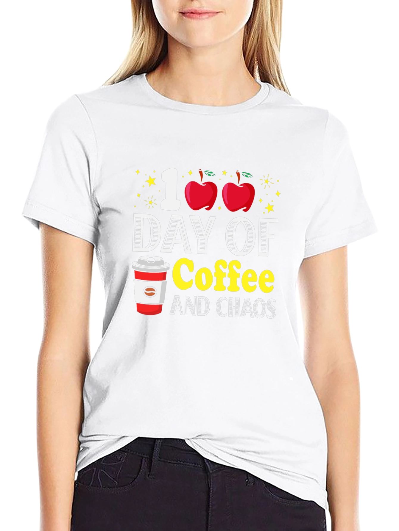 100 Days of Coffee and Chaos T-Shirt