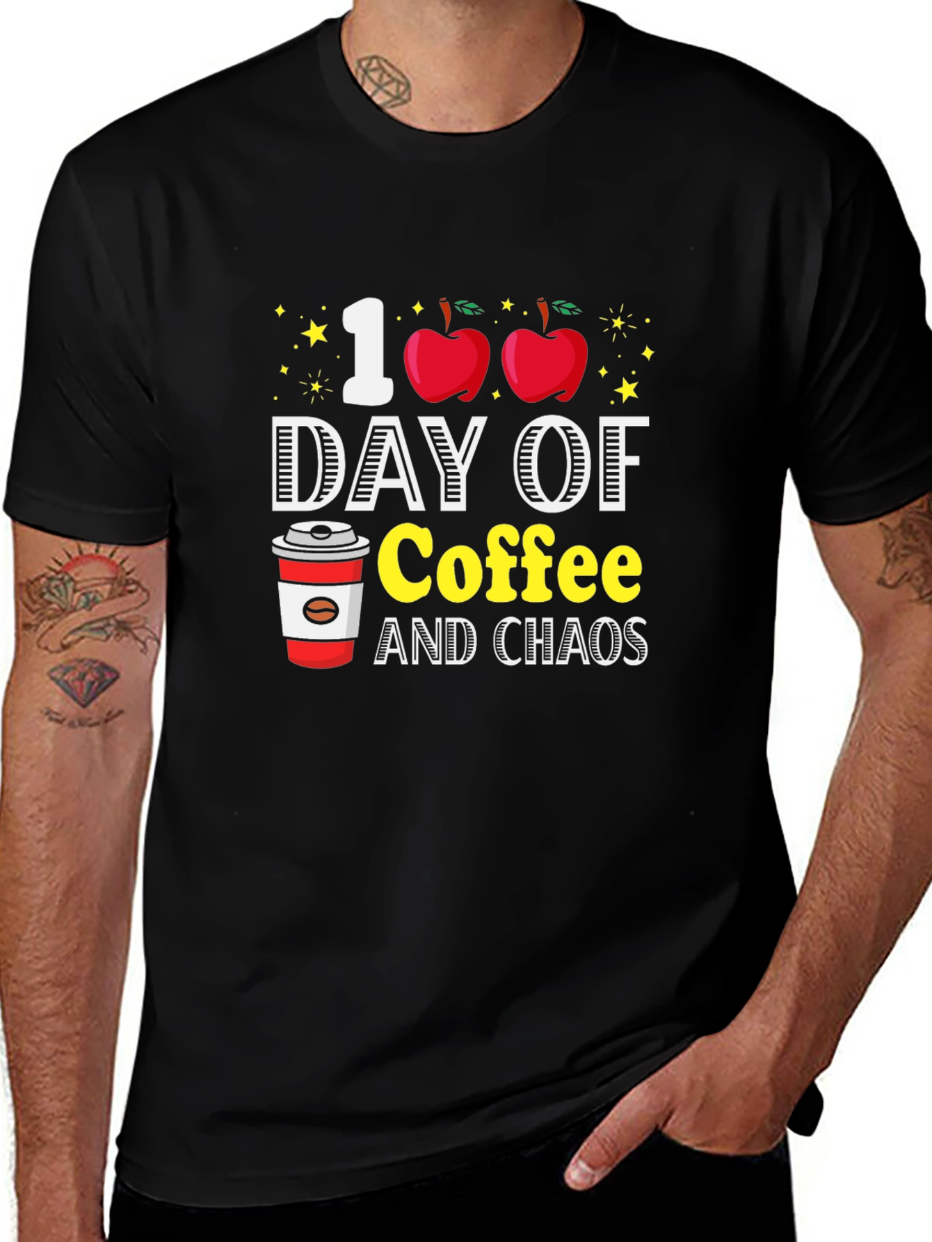 100 Days of Coffee and Chaos T-Shirt