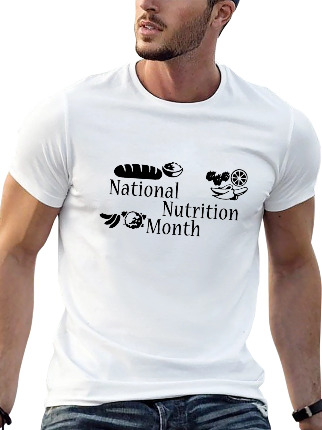 National Nutrition Month Black T-Shirt