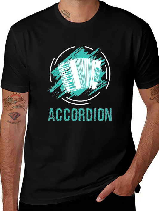 Accordion Graphic Tee - Music Lovers Shirt