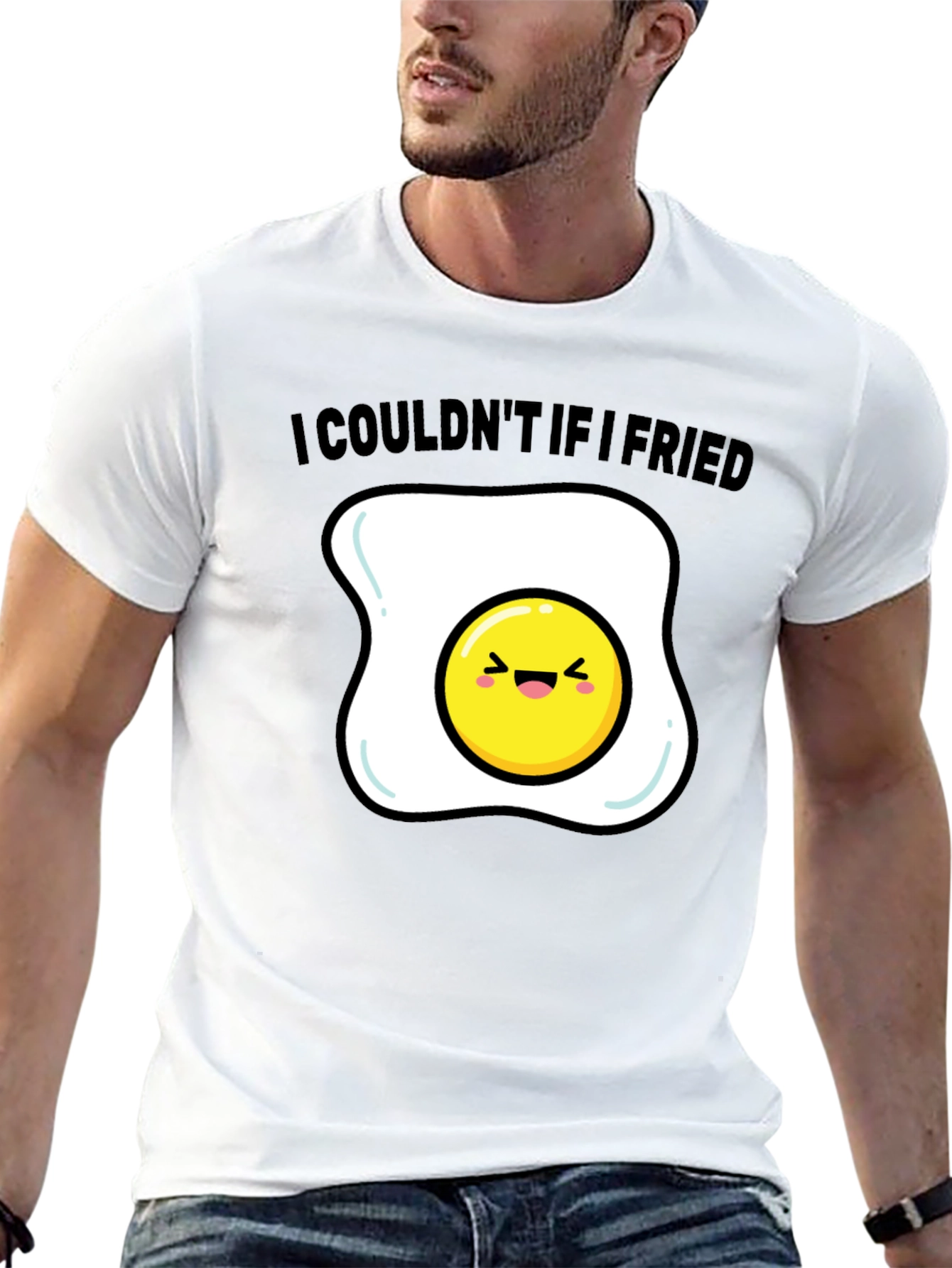Funny Egg T-Shirt - I Couldnt If I Fried