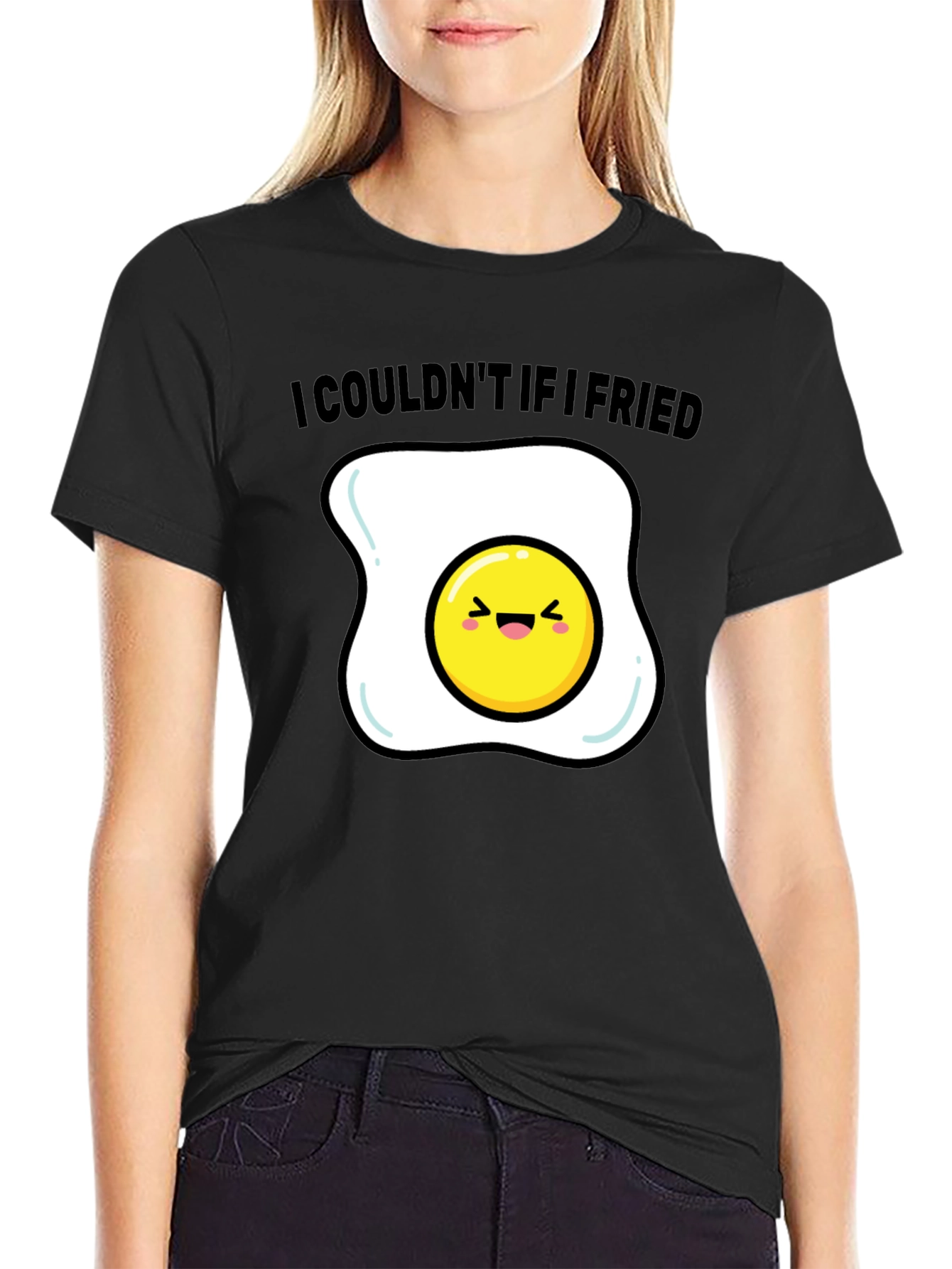 Funny Egg T-Shirt - I Couldnt If I Fried