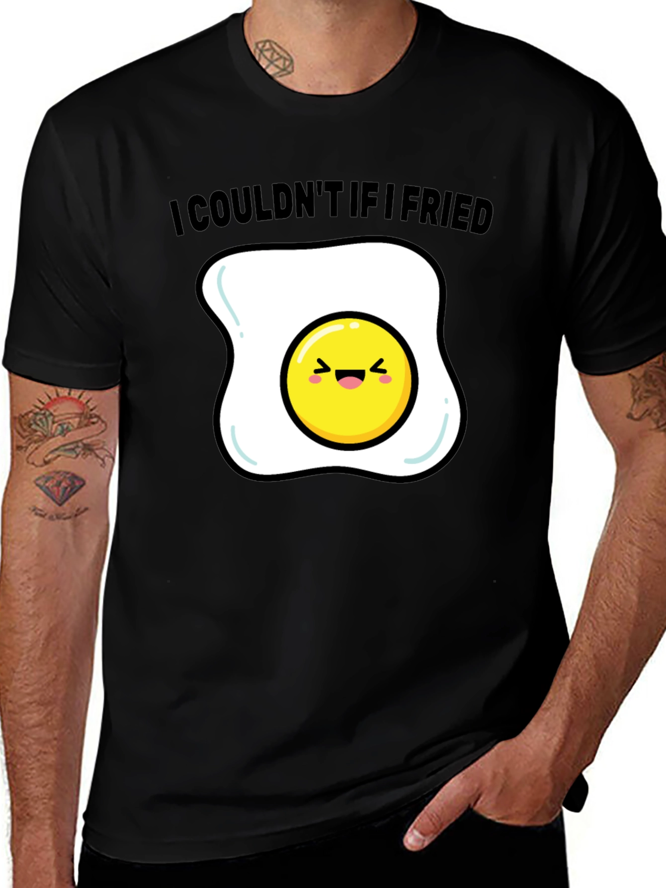 Funny Egg T-Shirt - I Couldnt If I Fried