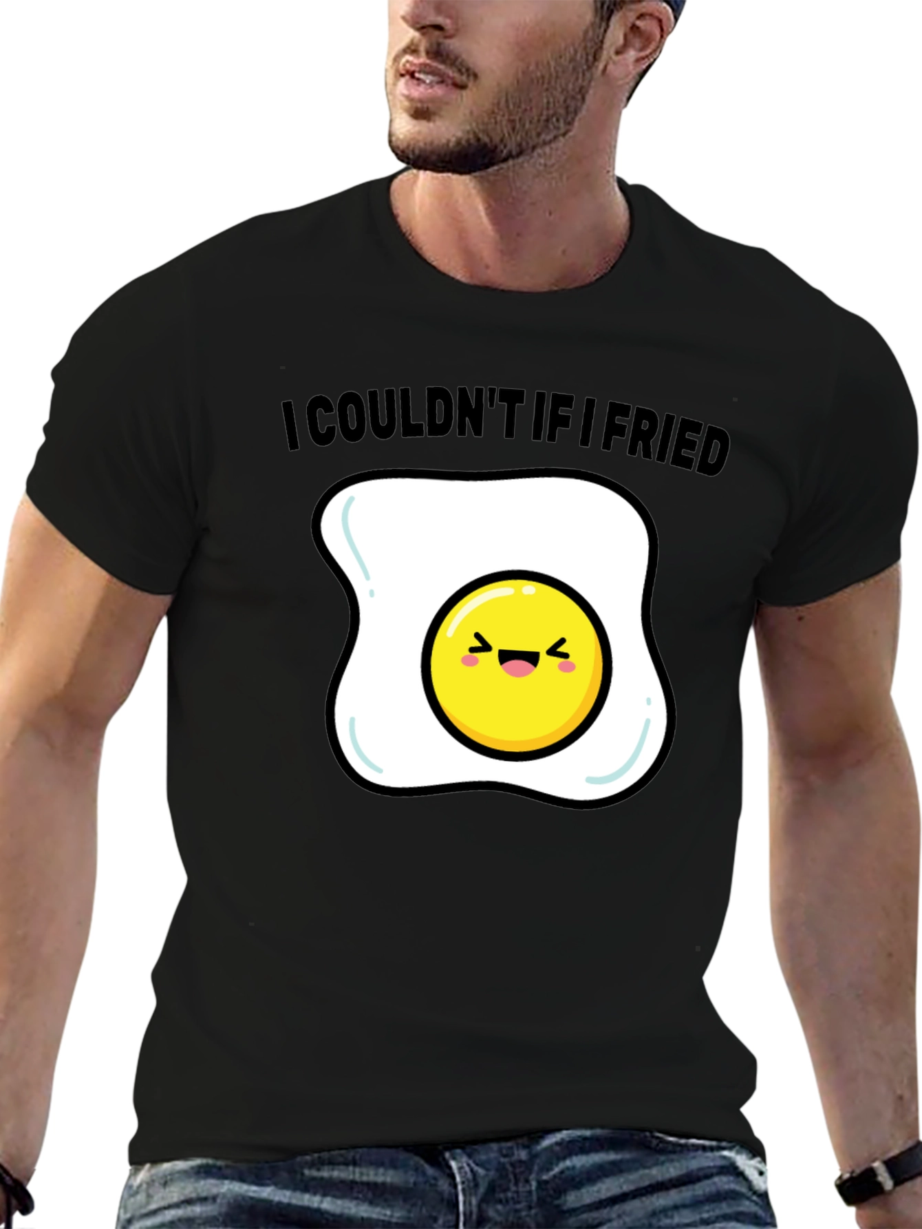 Funny Egg T-Shirt - I Couldnt If I Fried