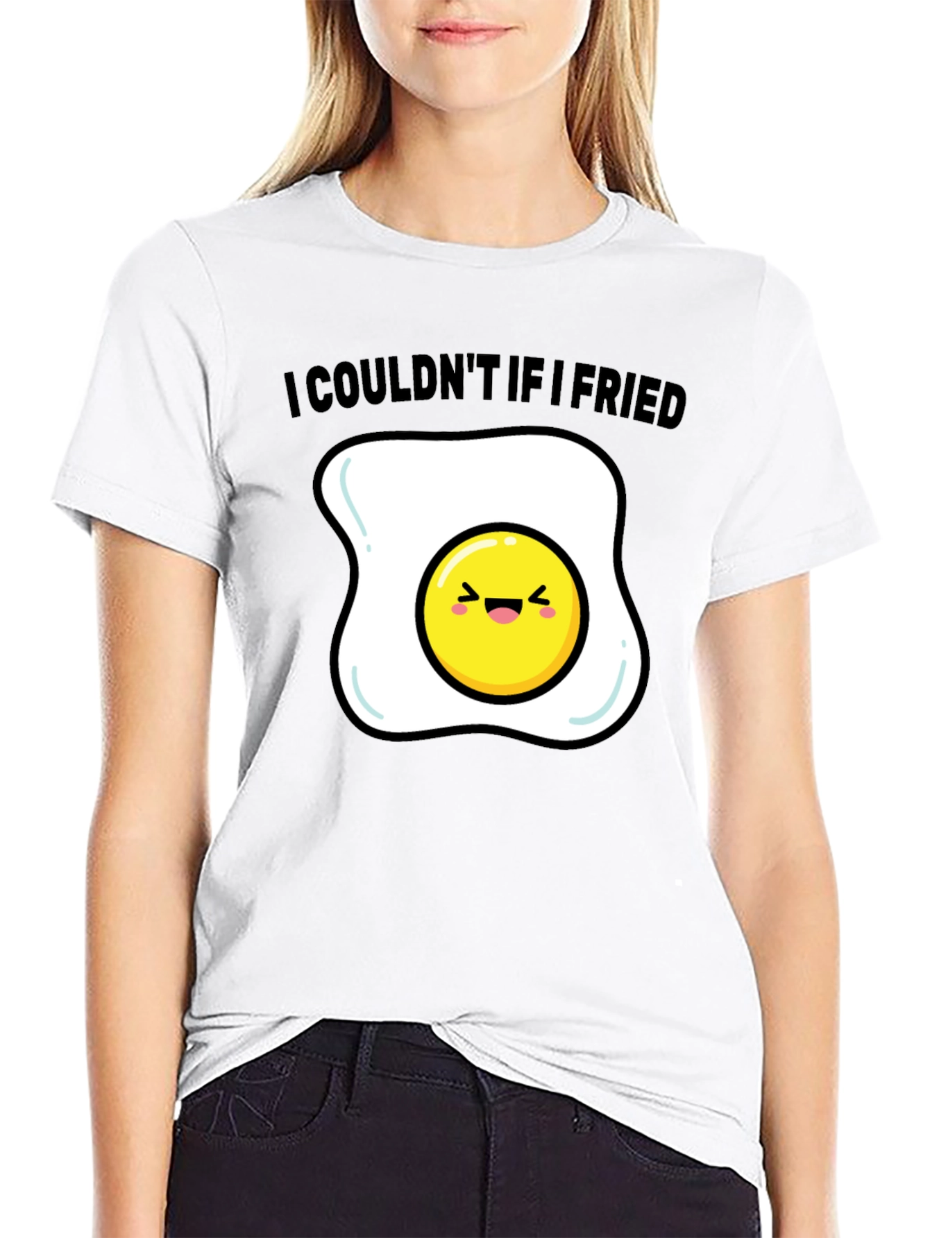 Funny Egg T-Shirt - I Couldnt If I Fried