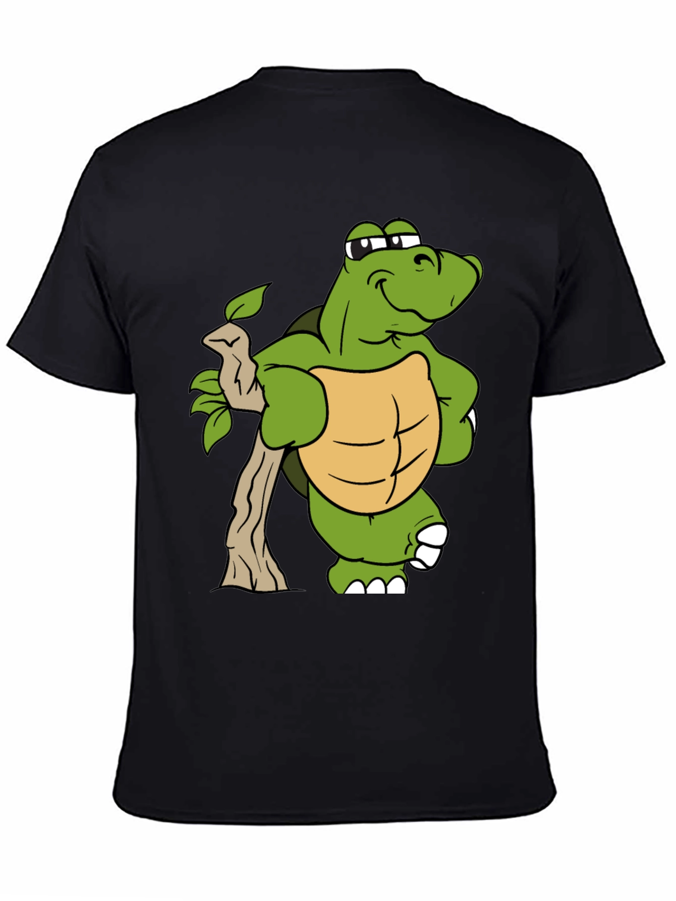 Cartoon Turtle Graphic T-Shirt