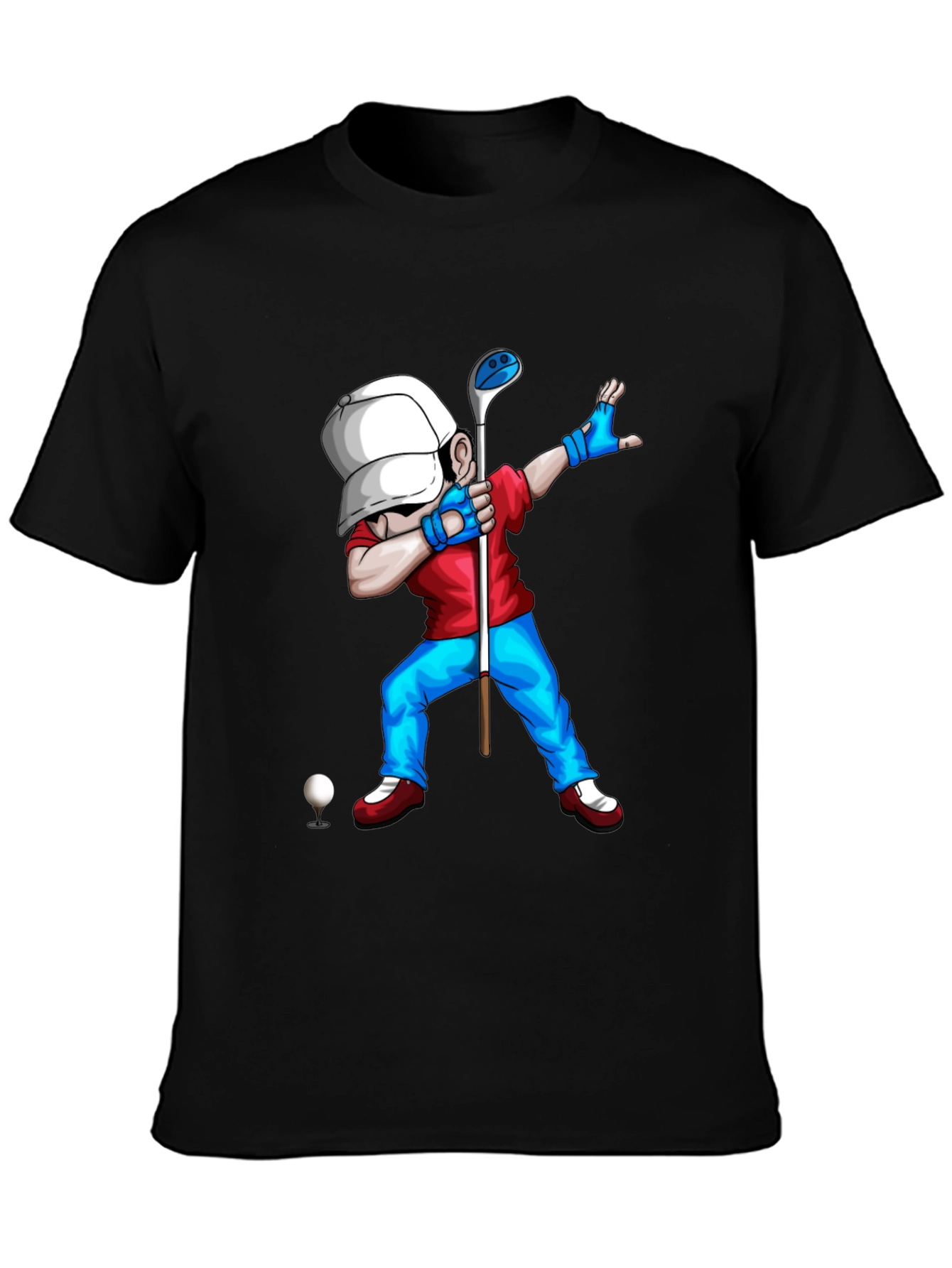 Golf Dabbing Cartoon Graphic Tee