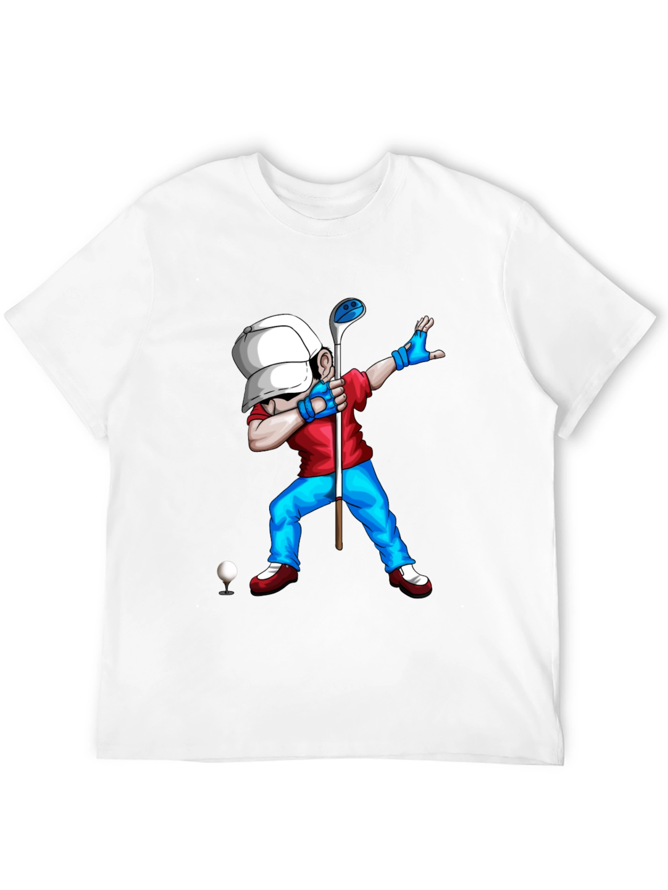 Golf Dabbing Cartoon Graphic Tee