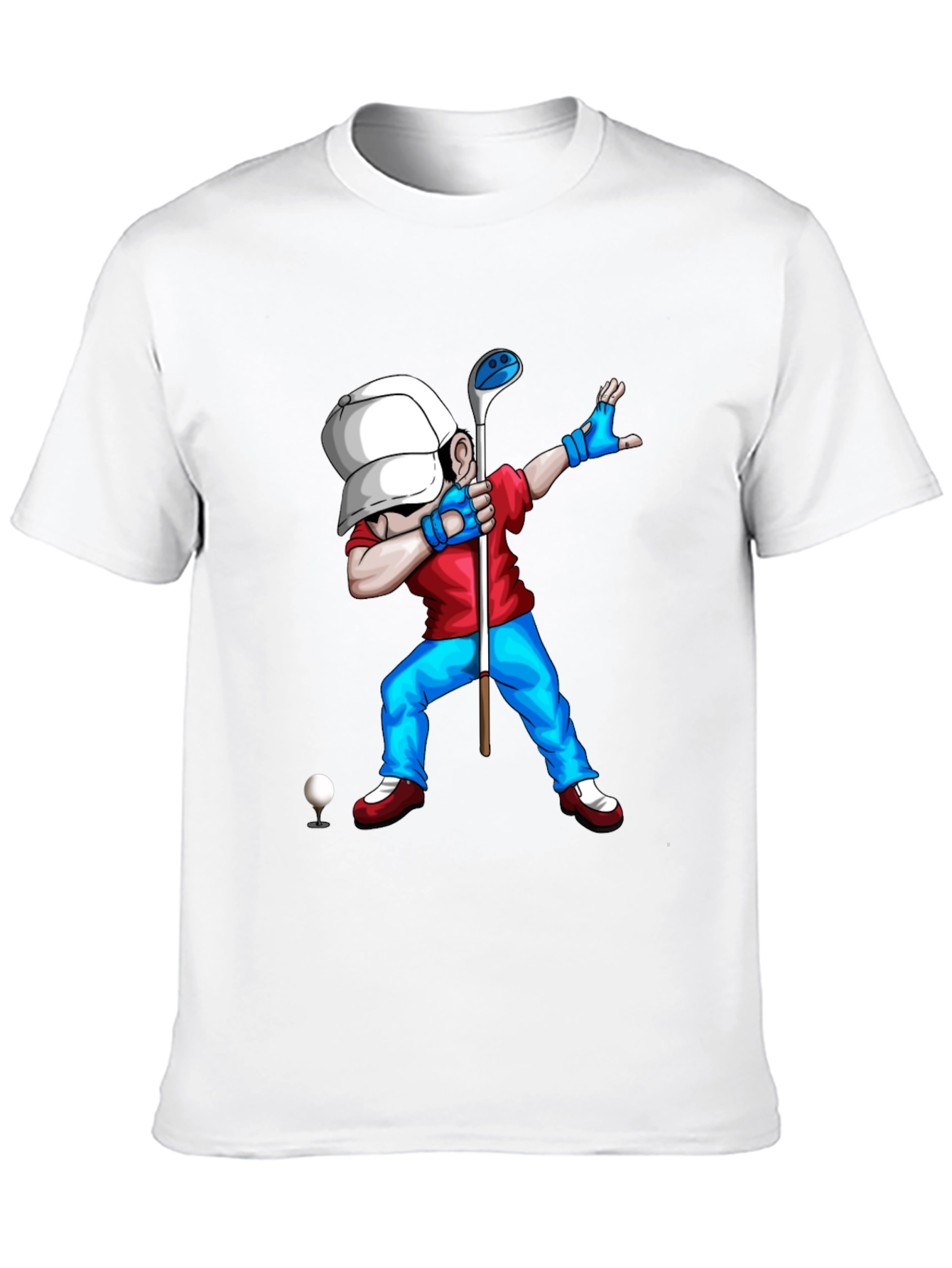 Golf Dabbing Cartoon Graphic Tee