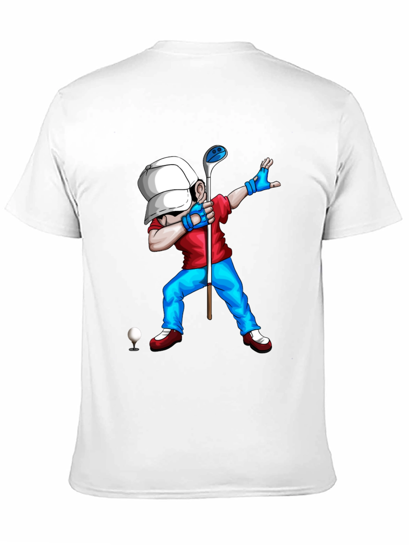 Golf Dabbing Cartoon Graphic Tee