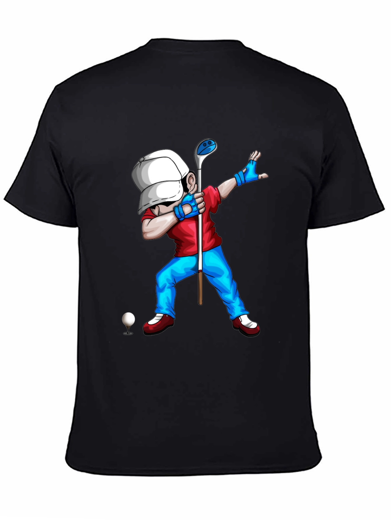 Golf Dabbing Cartoon Graphic Tee