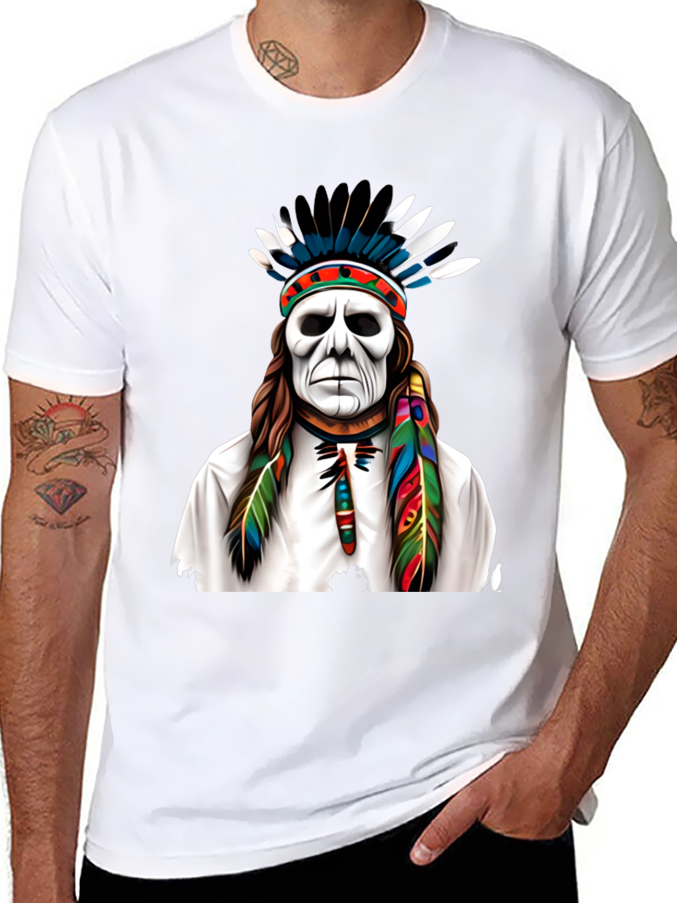 Native American Headdress Graphic Tee