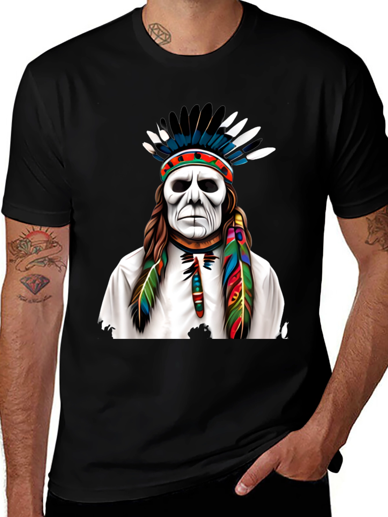 Native American Headdress Graphic Tee