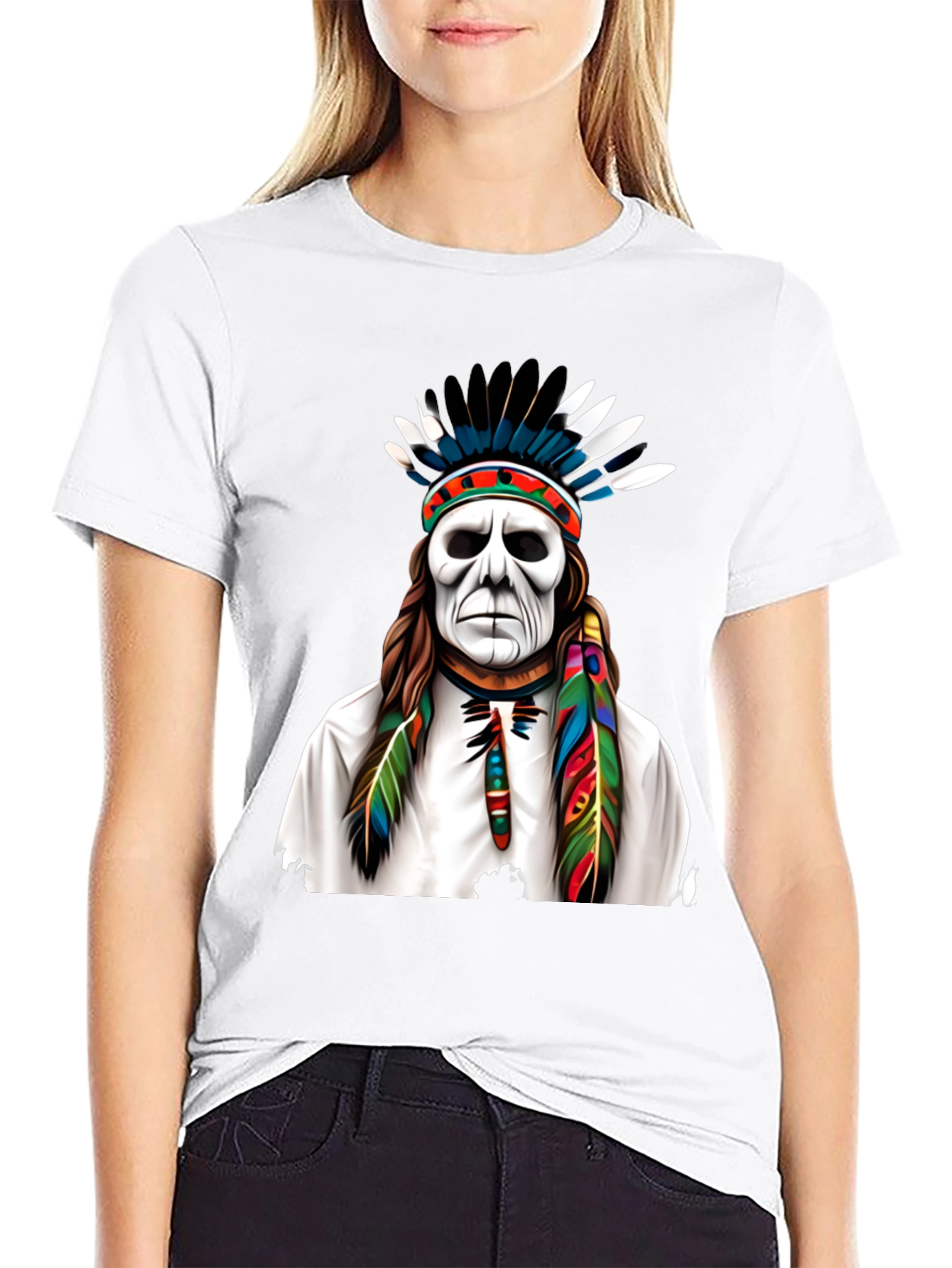 Native American Headdress Graphic Tee
