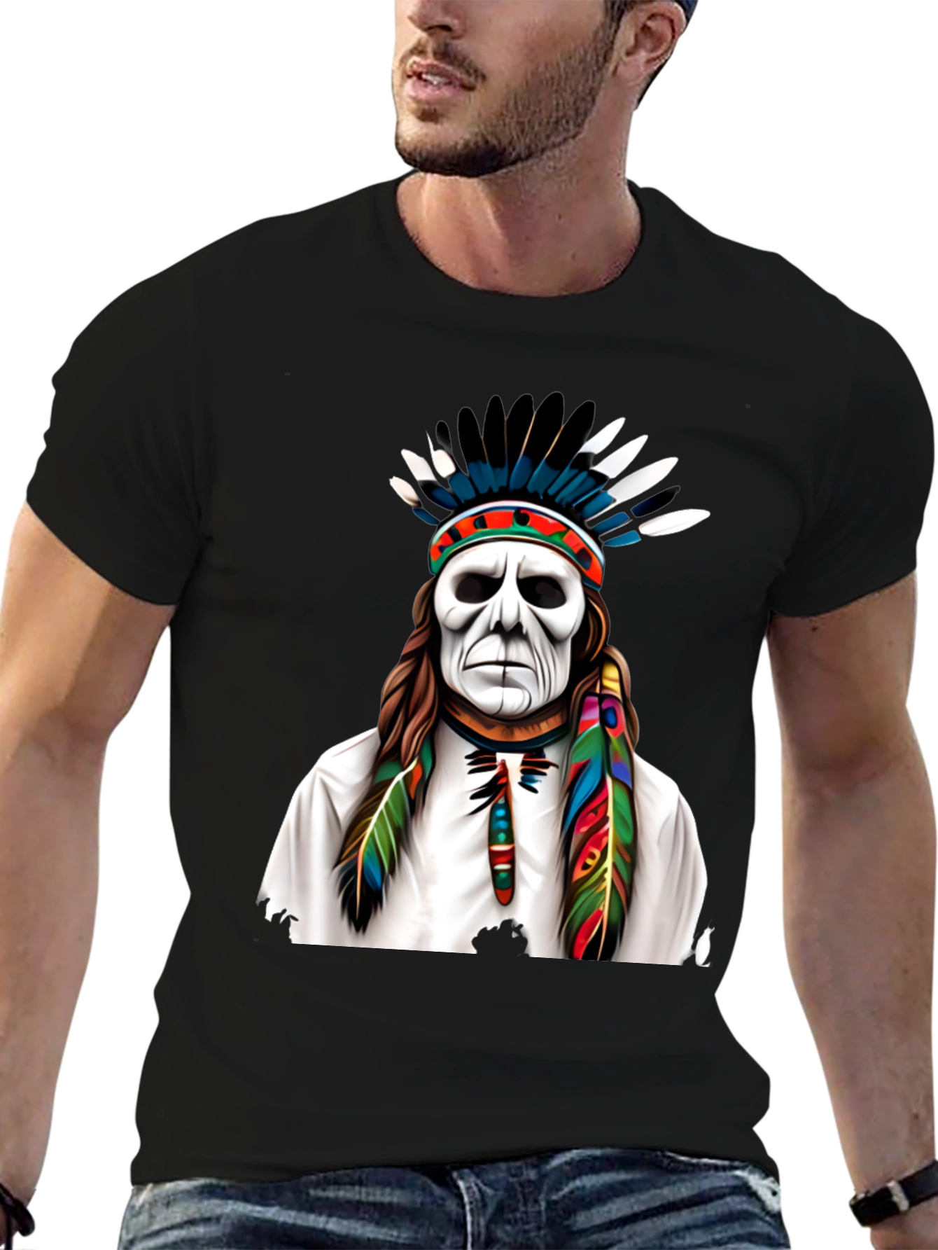 Native American Headdress Graphic Tee
