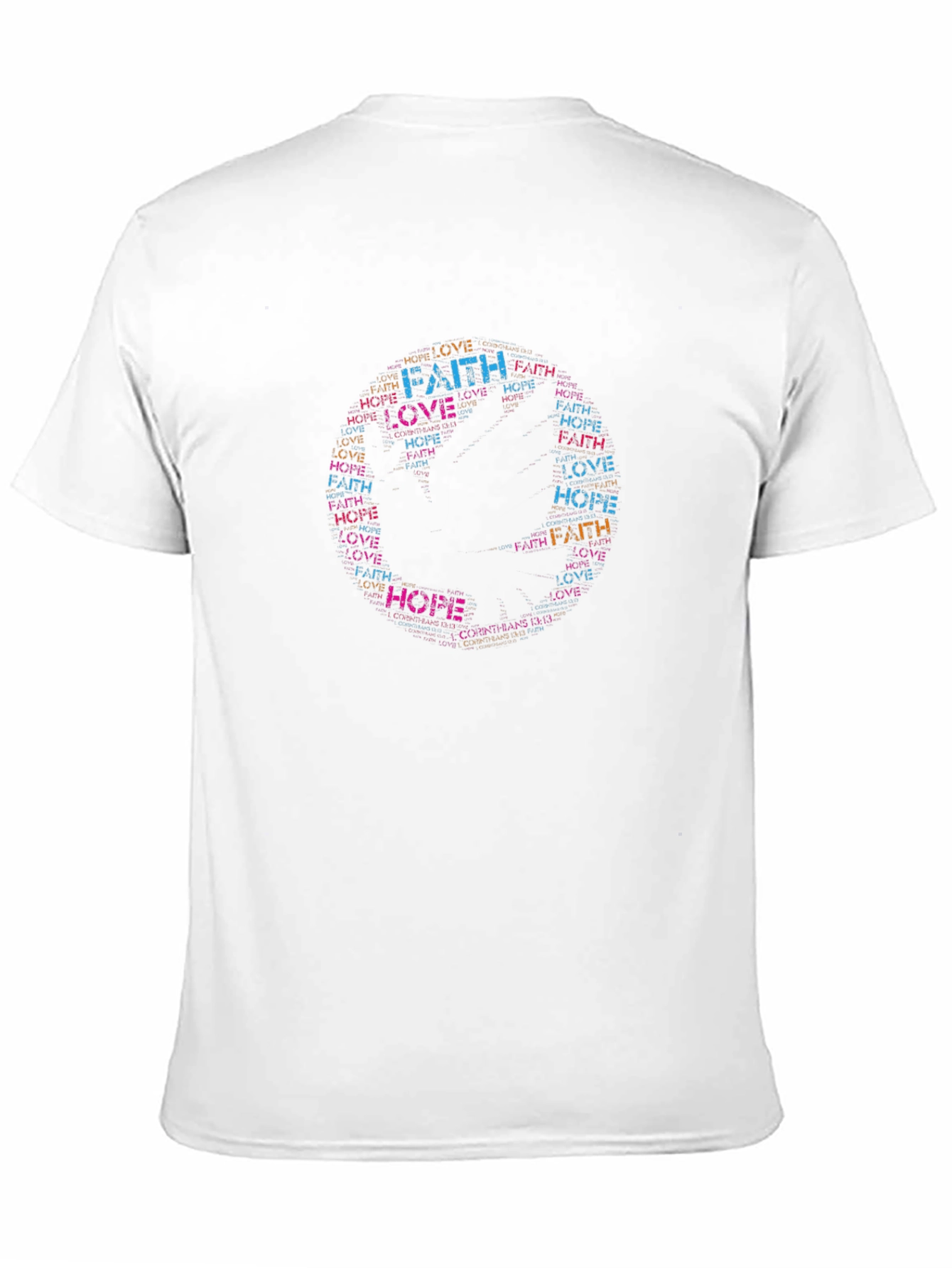 Faith Hope Love Word Art T-Shirt