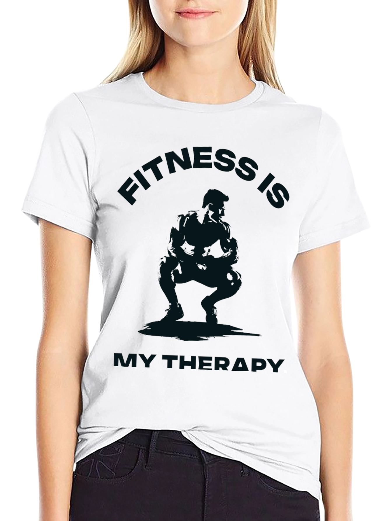 Fitness Is My Therapy Graphic T-Shirt