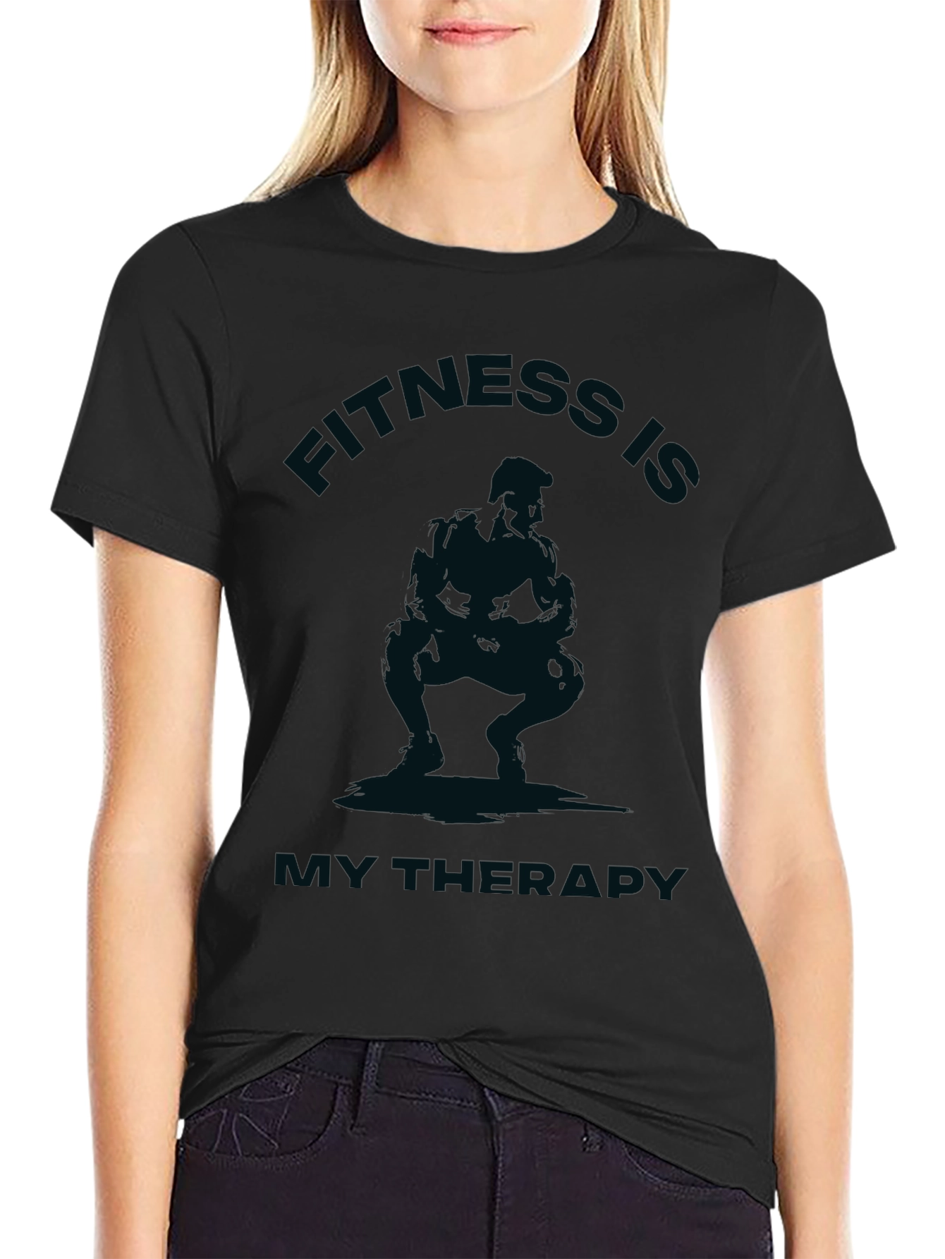 Fitness Is My Therapy Graphic T-Shirt