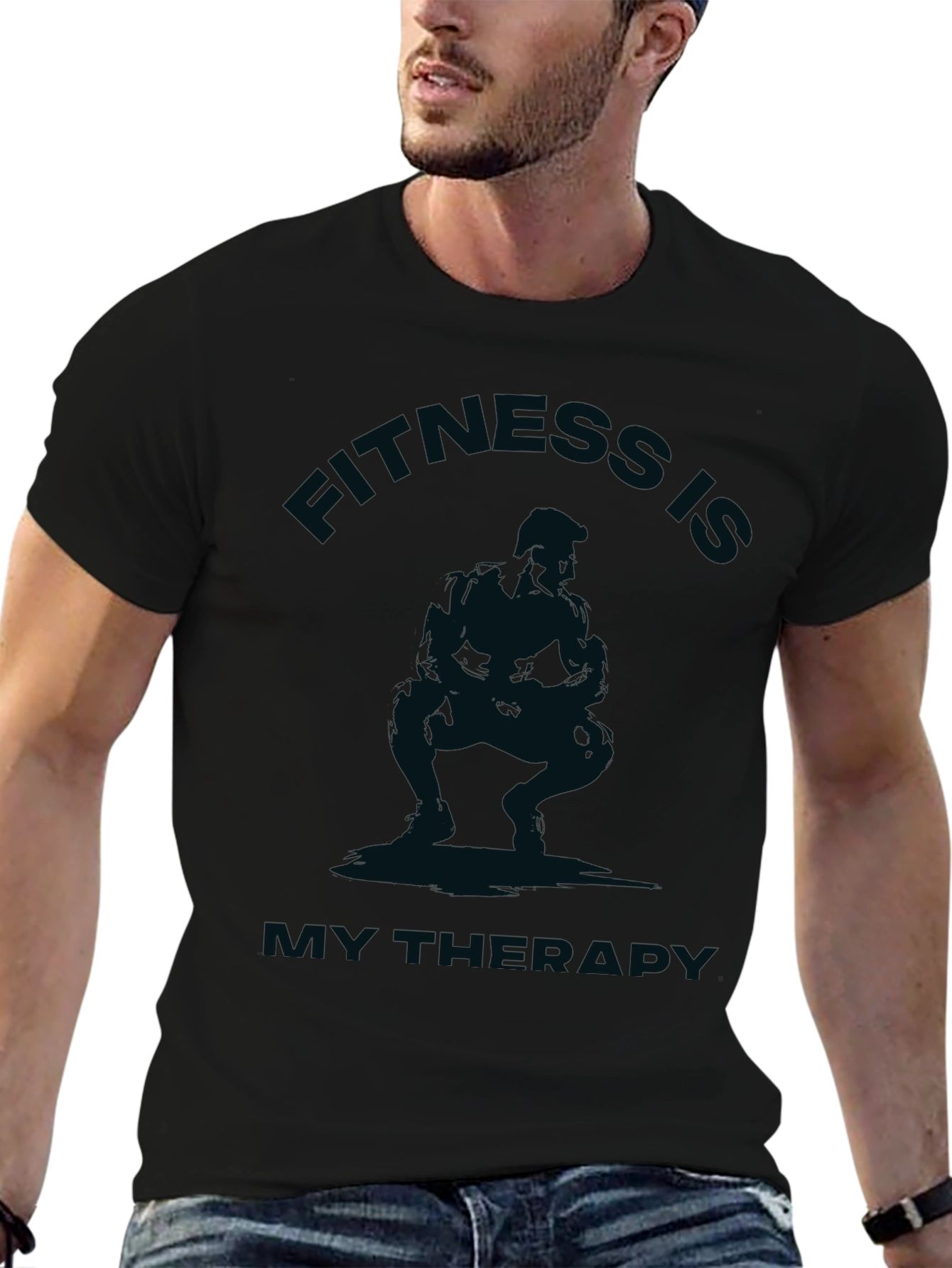 Fitness Is My Therapy Graphic T-Shirt
