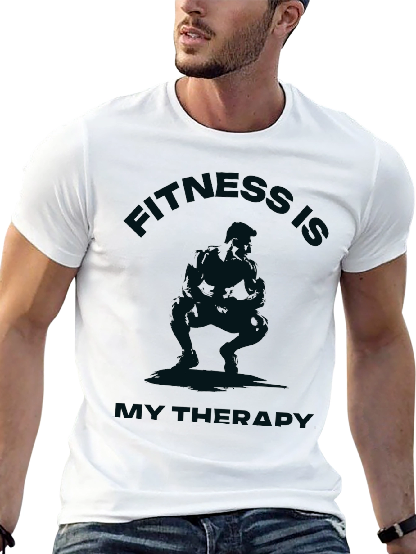 Fitness Is My Therapy Graphic T-Shirt