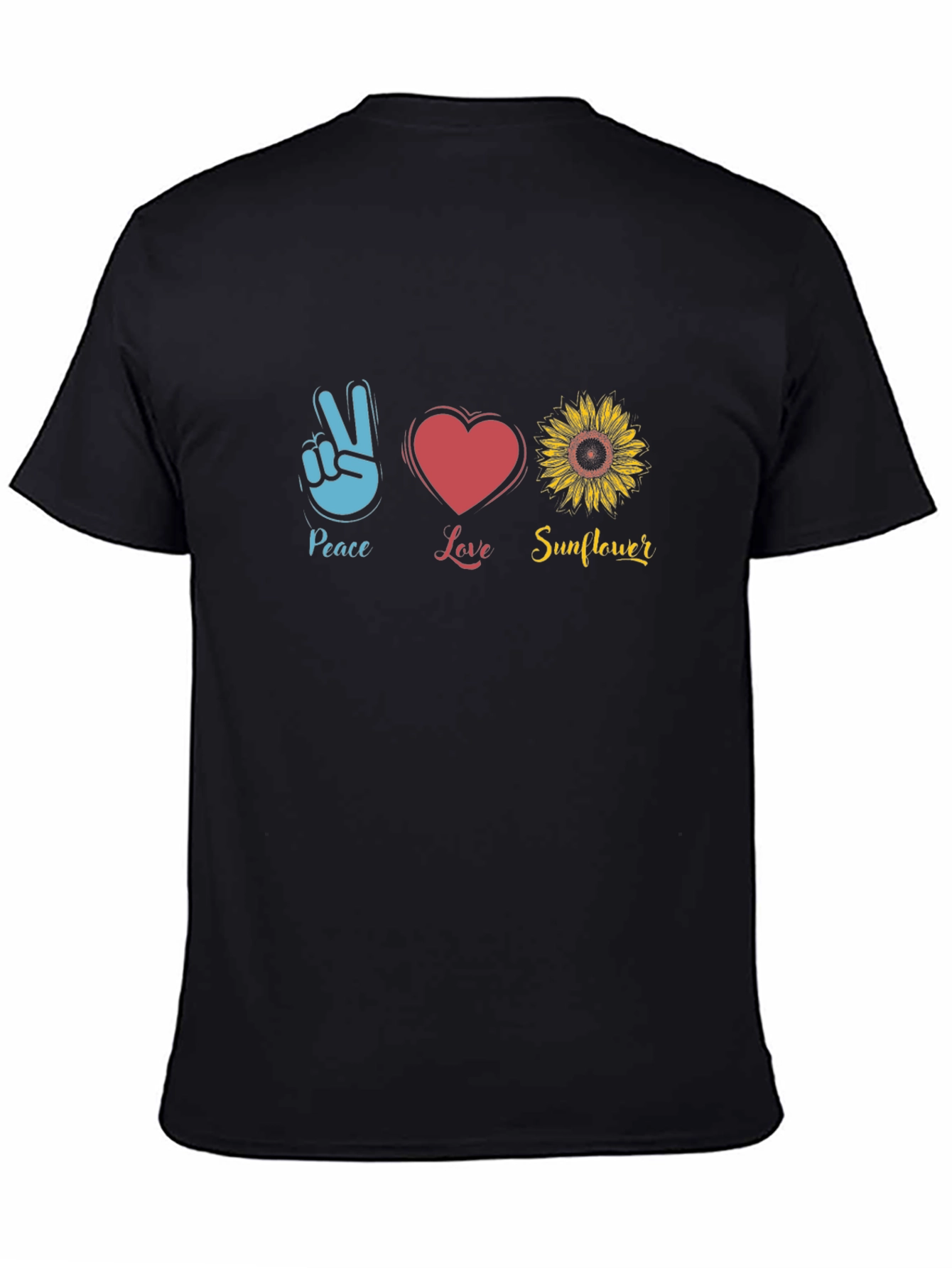 Peace Love Sunflower Graphic Tee