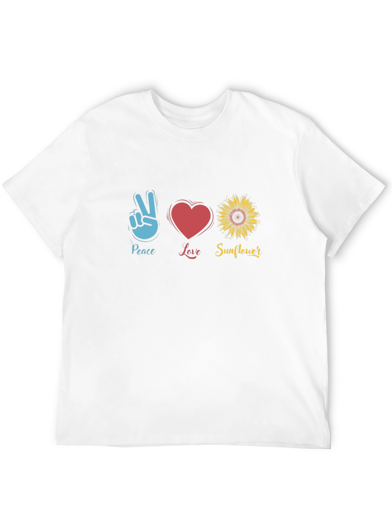 Peace Love Sunflower Graphic Tee