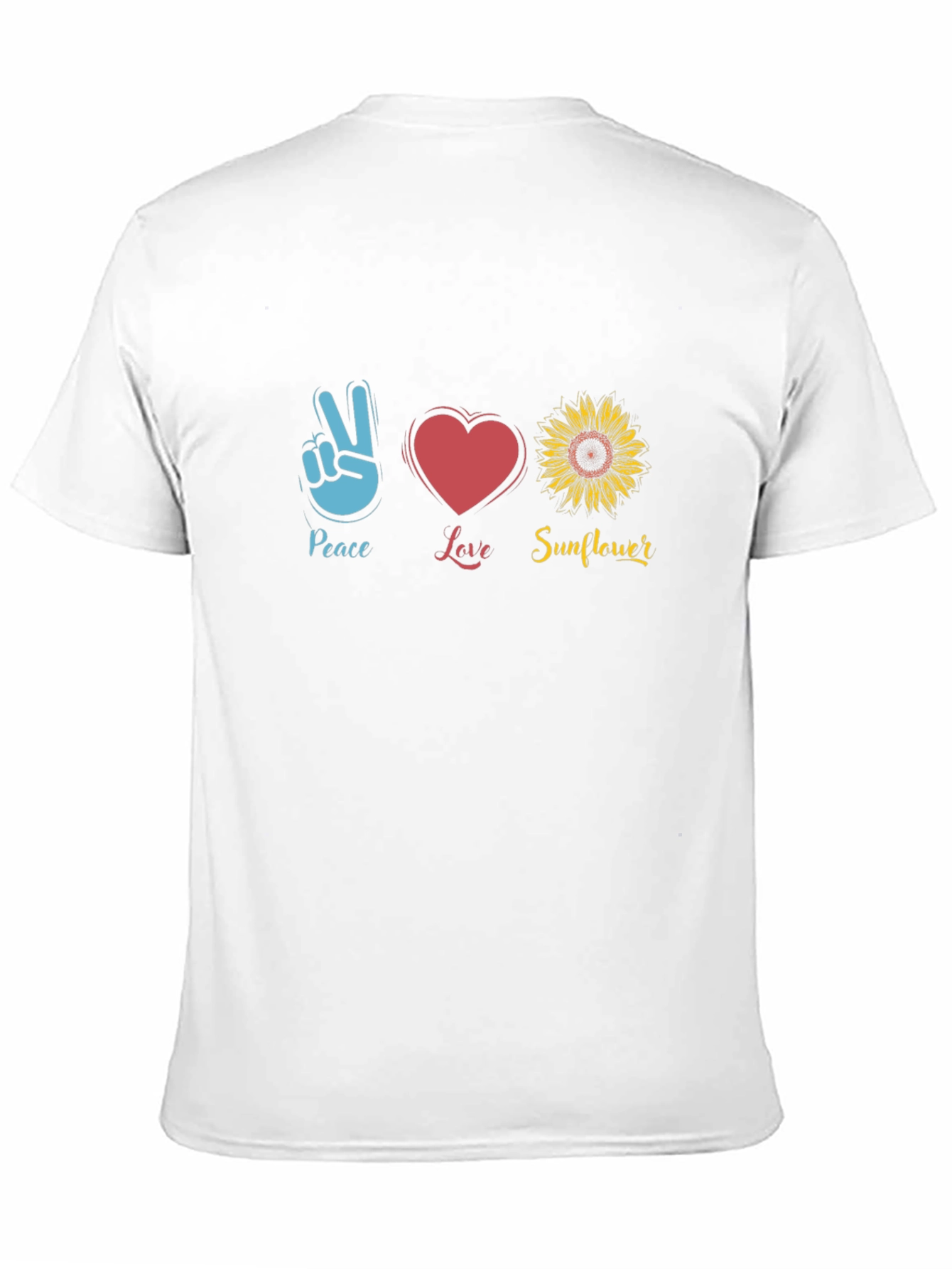 Peace Love Sunflower Graphic Tee