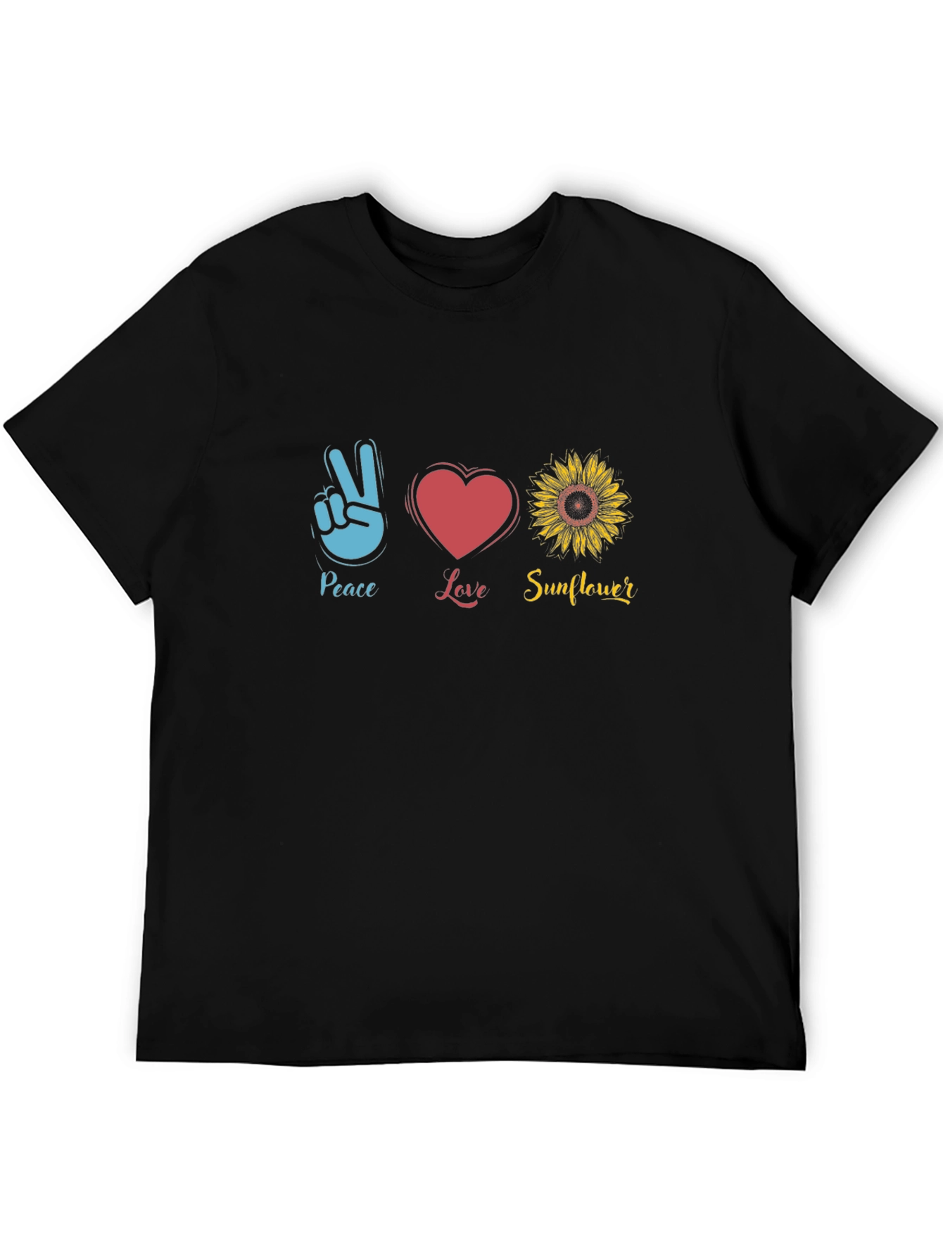 Peace Love Sunflower Graphic Tee