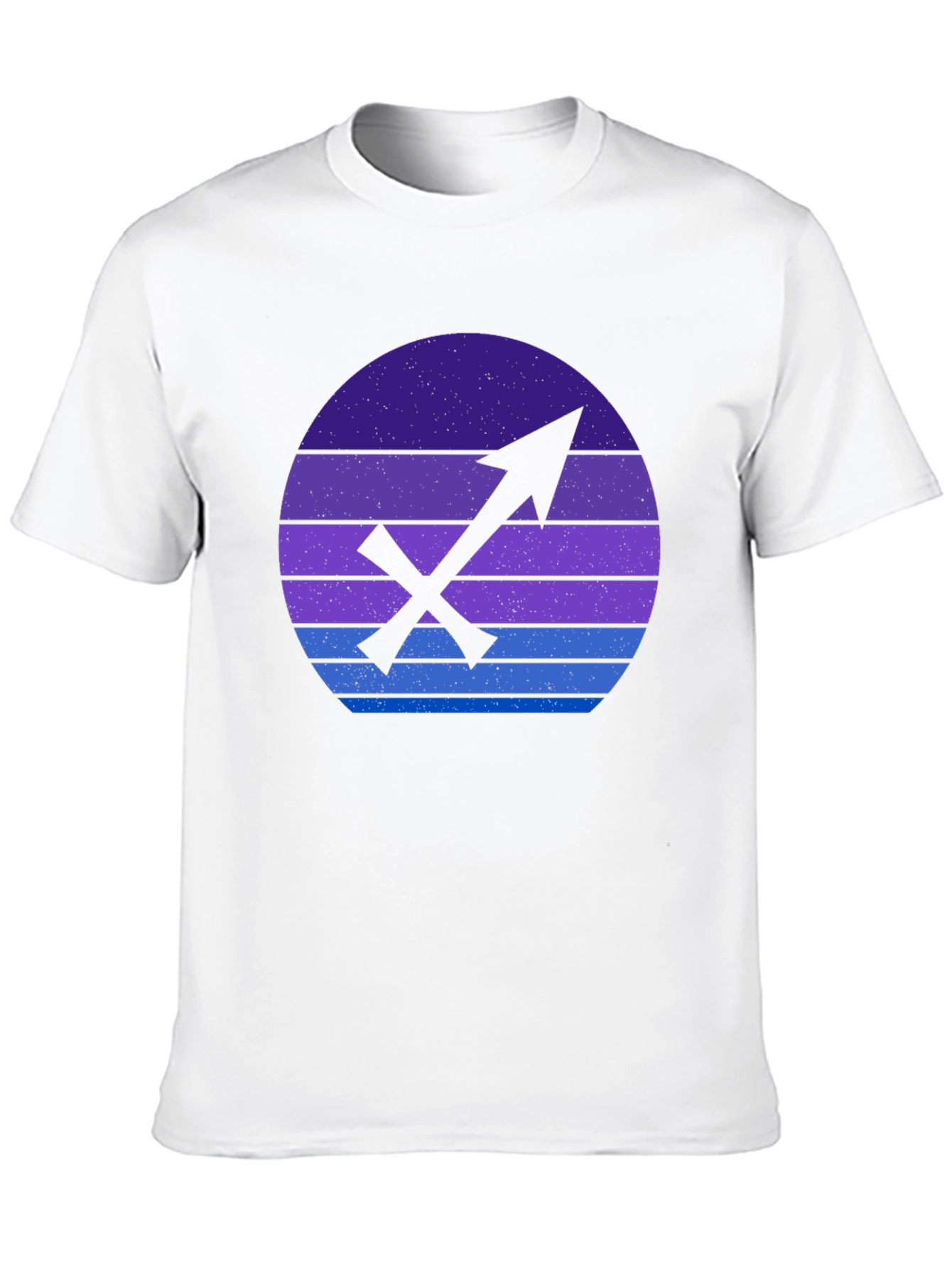 Sagittarius Zodiac Graphic Tee - Retro Sunset Design