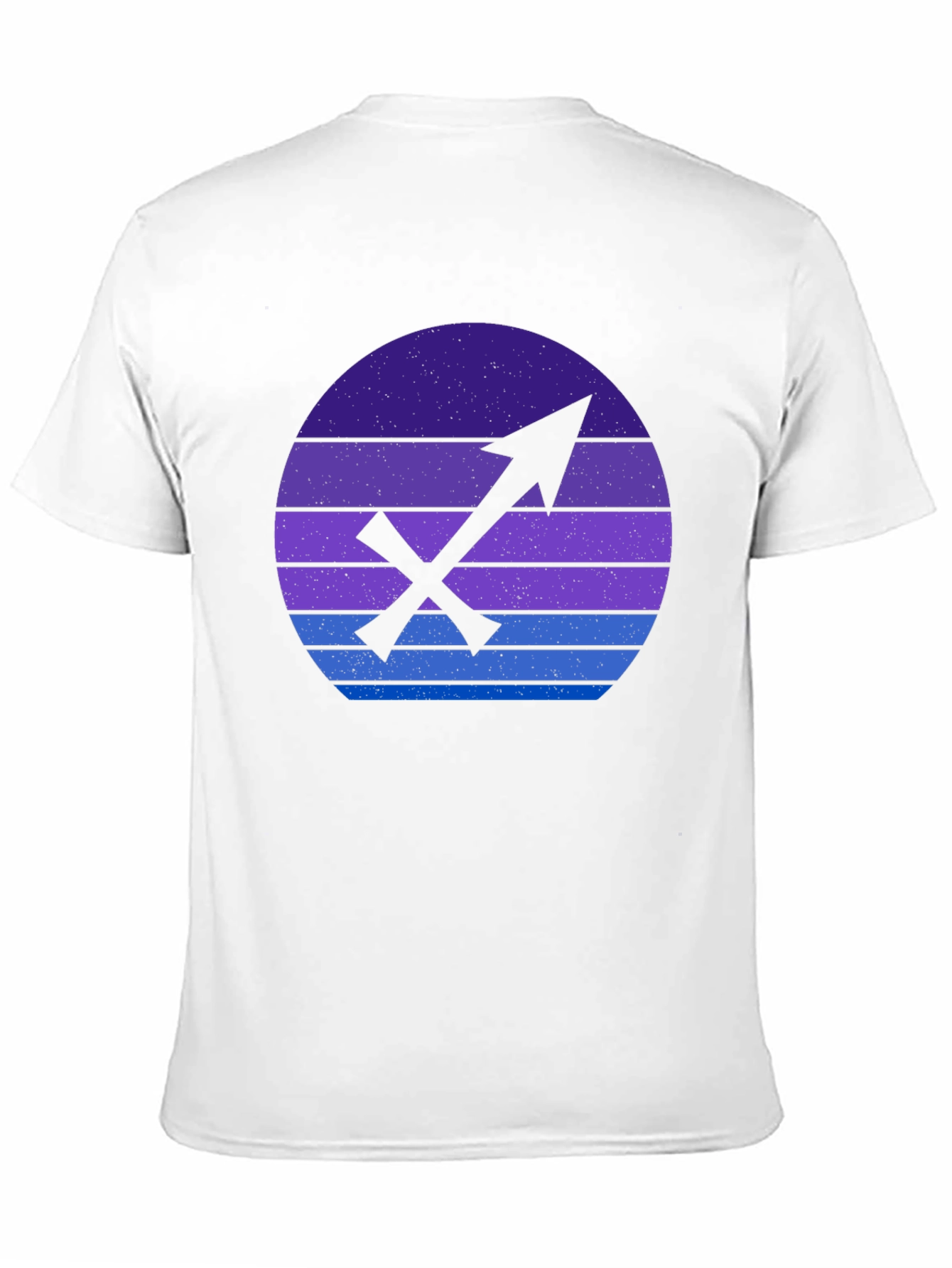 Sagittarius Zodiac Graphic Tee - Retro Sunset Design