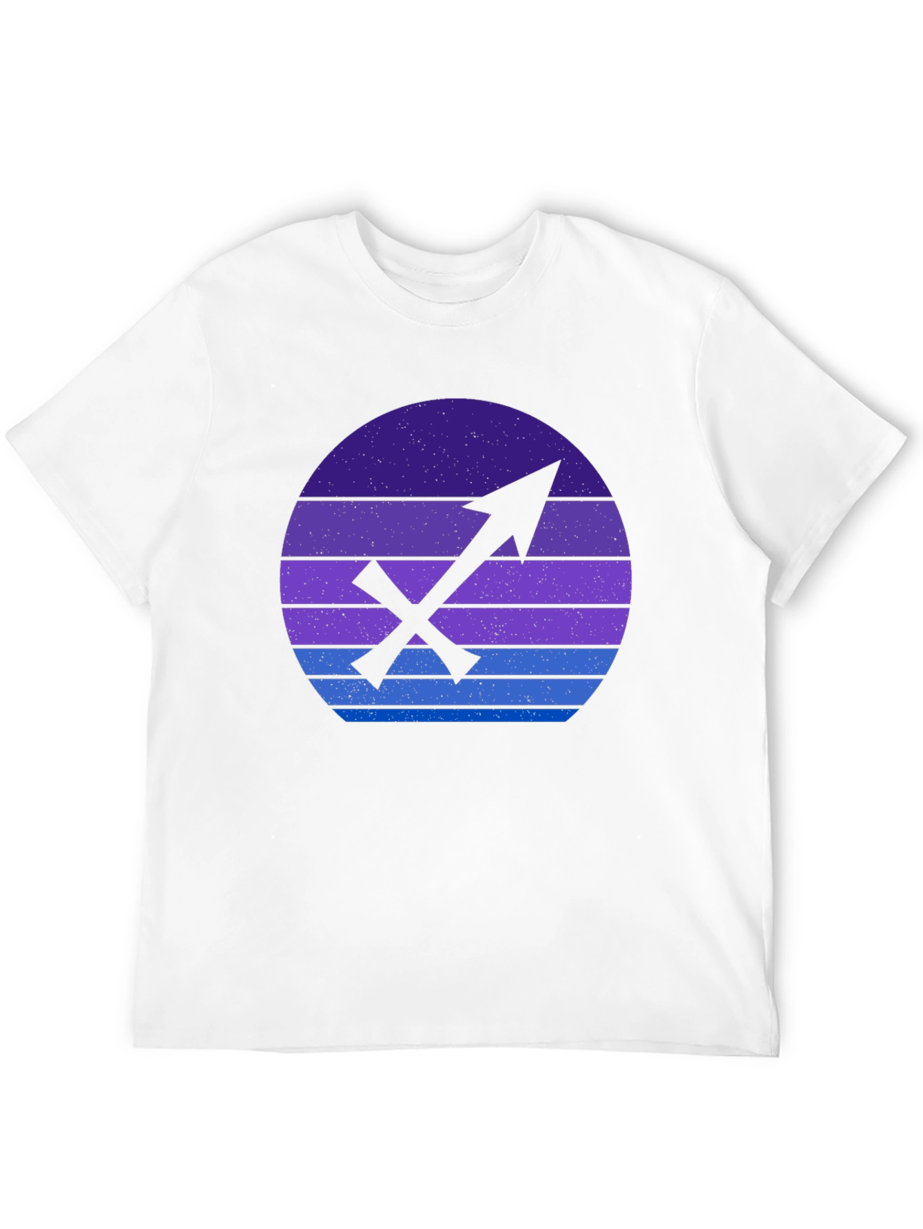 Sagittarius Zodiac Graphic Tee - Retro Sunset Design