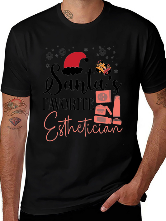 Santas Favorite Esthetician Graphic Tee