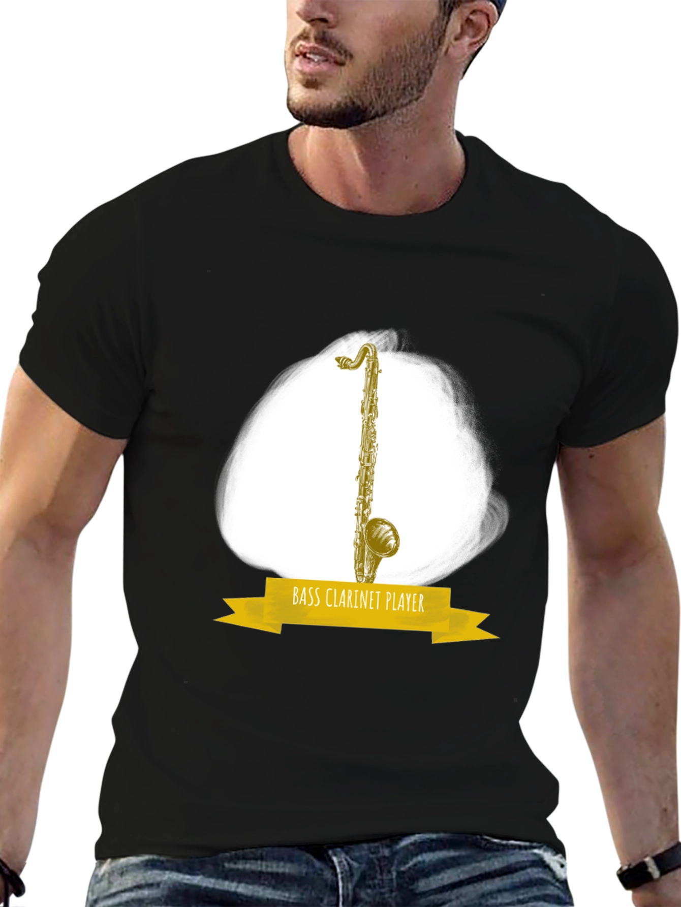 Bass Clarinet Player Graphic T-Shirt - Music Lover Tee