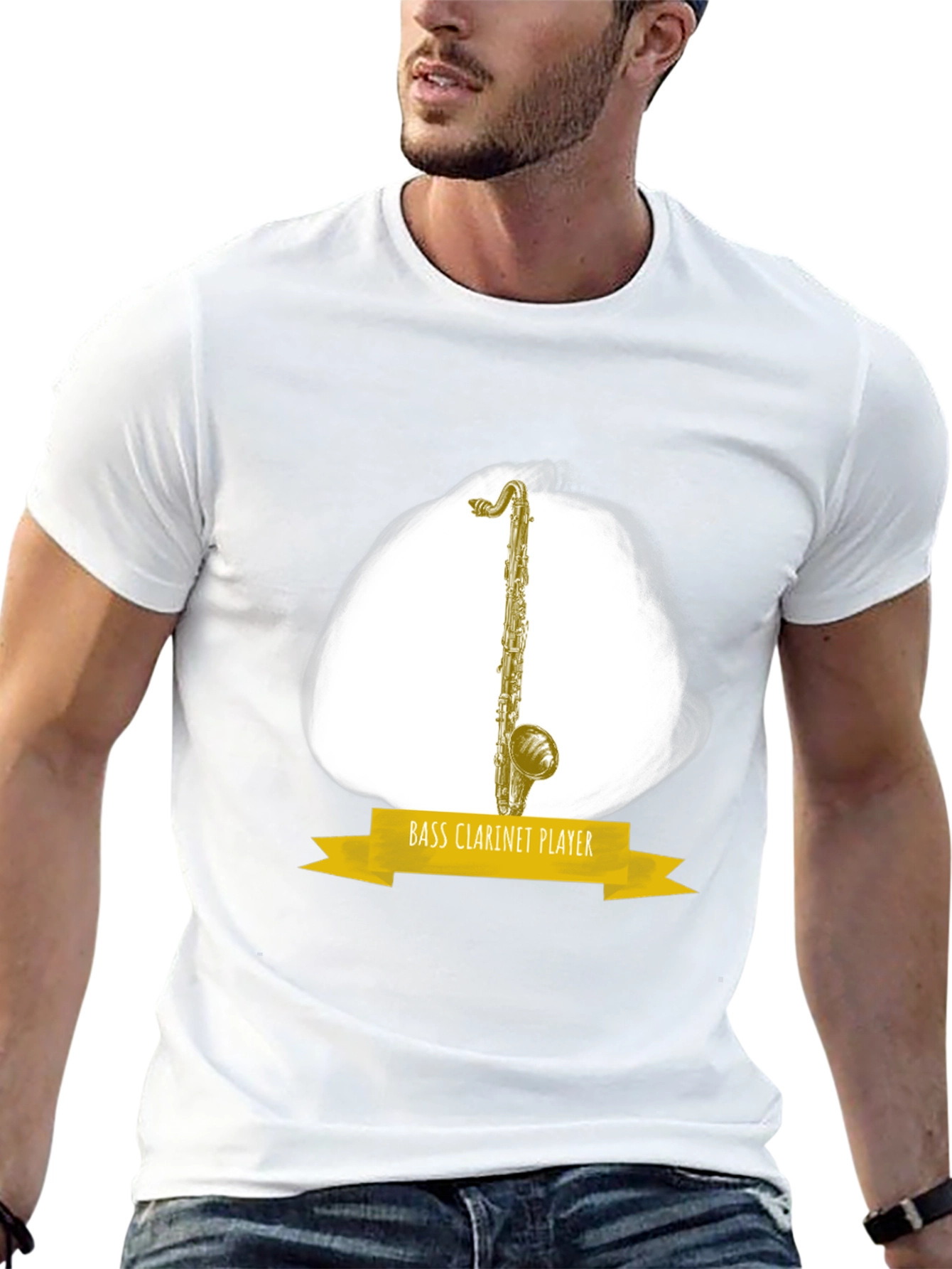 Bass Clarinet Player Graphic T-Shirt - Music Lover Tee