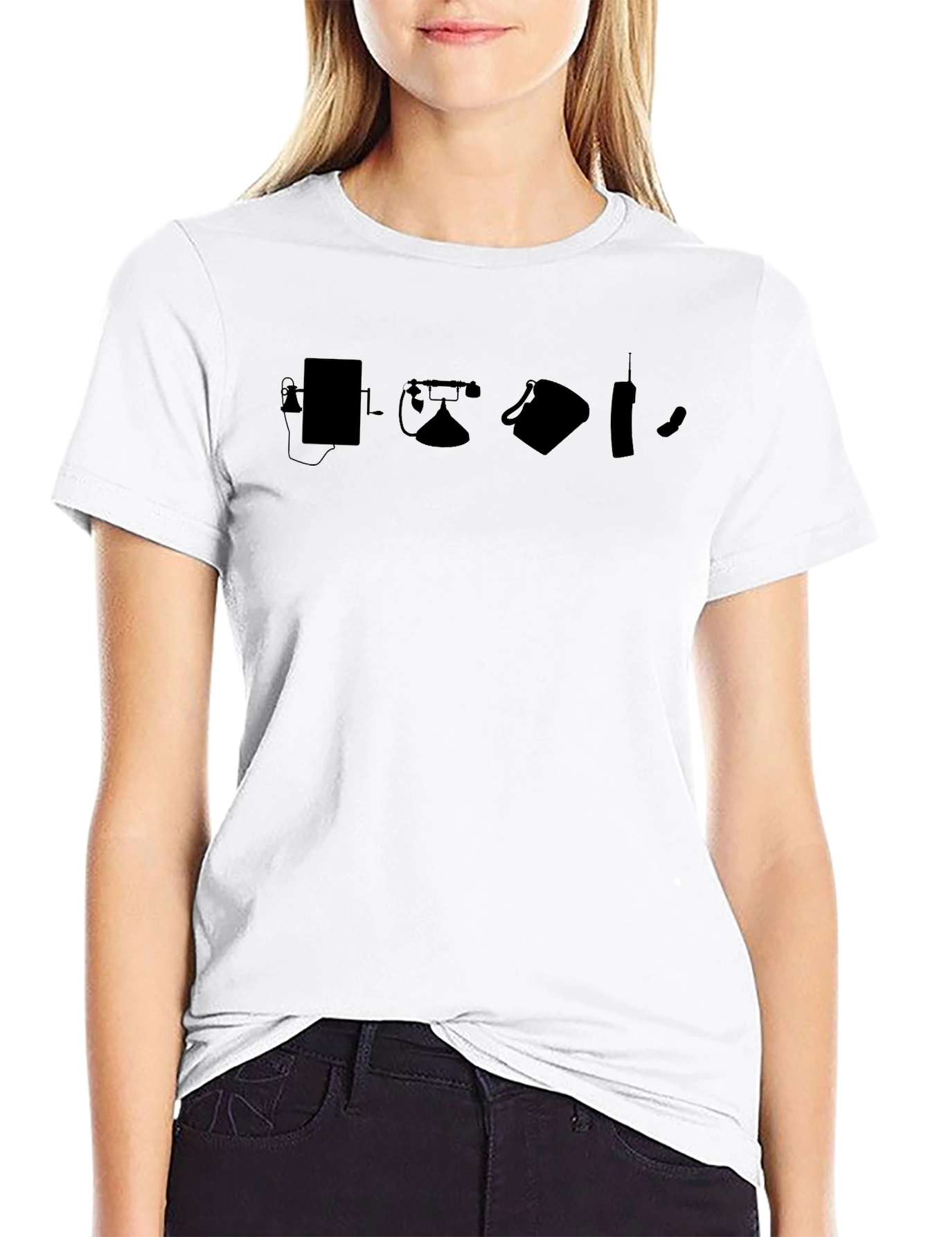 Evolution of Phone T-Shirt Classic Phones