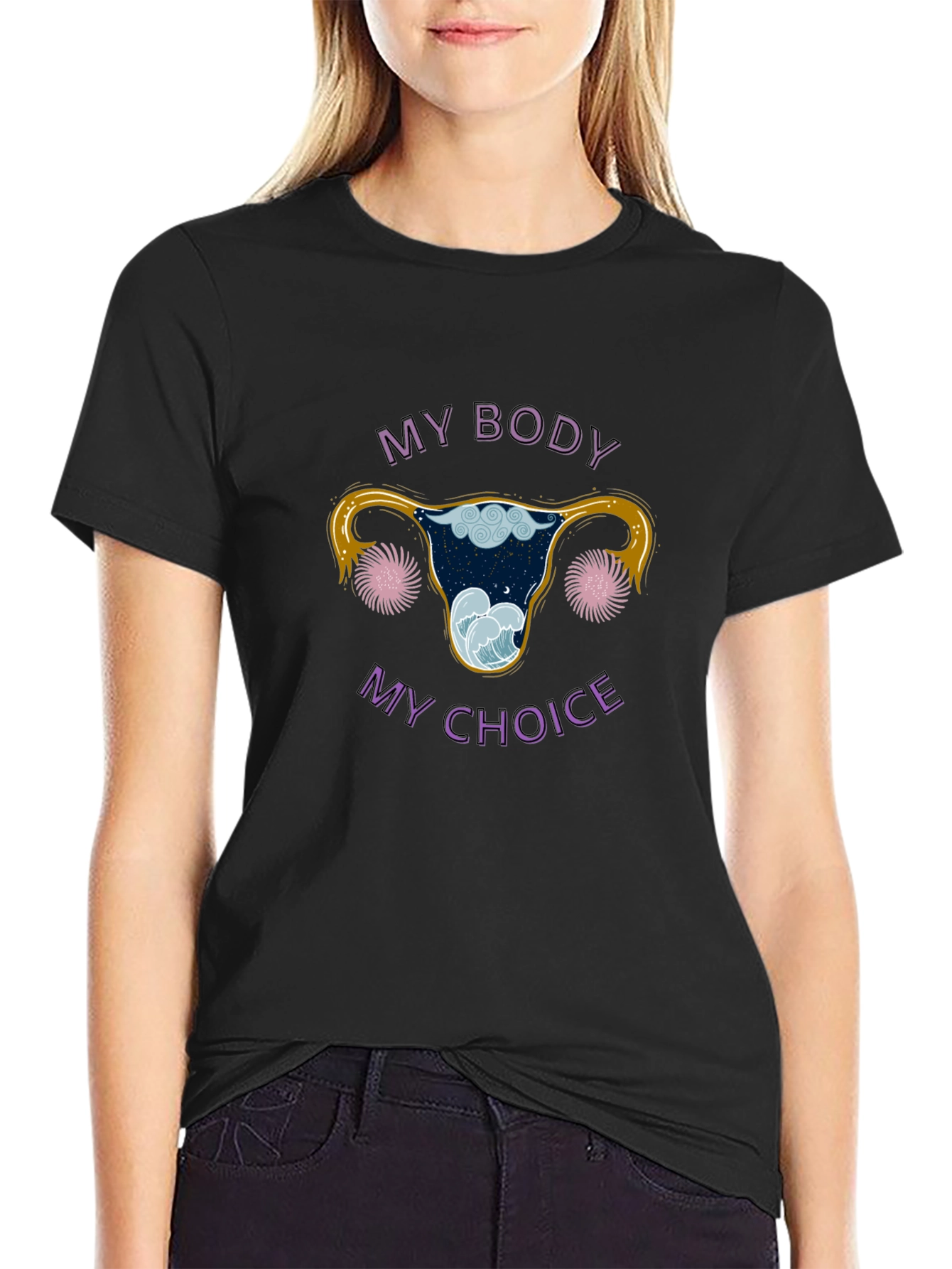 My Body My Choice Uterus Graphic Tee