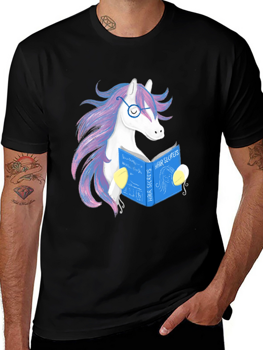 Unicorn Reading Graphic Tee - Hair Secrets